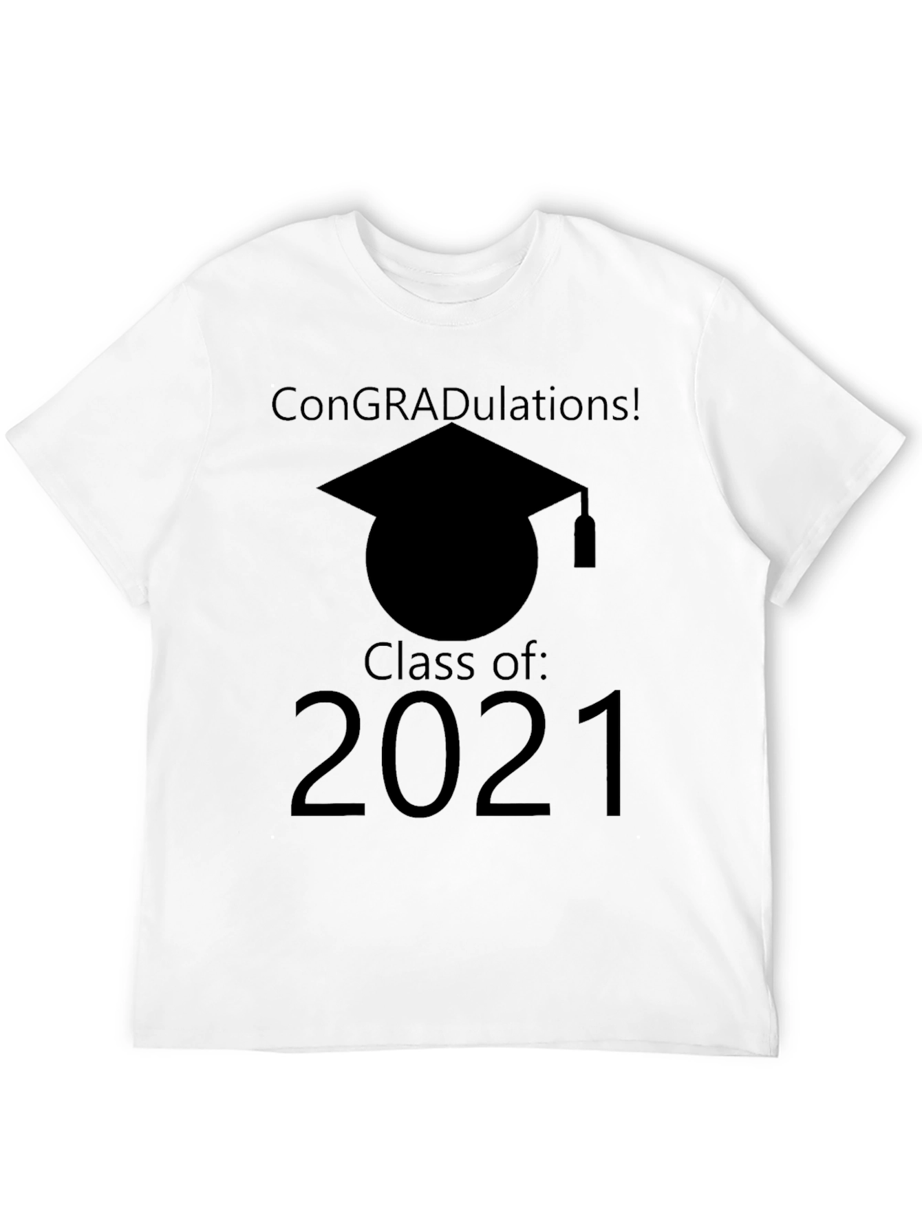 Black Class of 2021 Graduation T-Shirt view 12