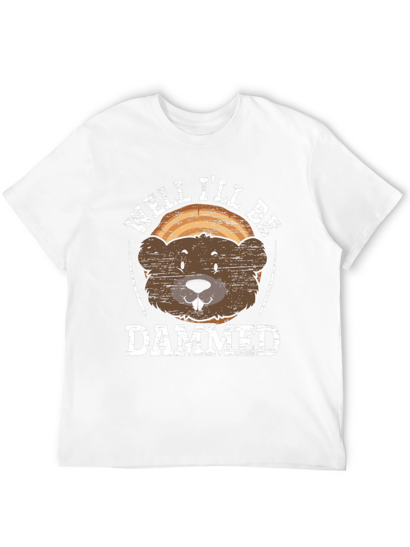 Black Well I'll Be Dammed Beaver Graphic T-Shirt view 12