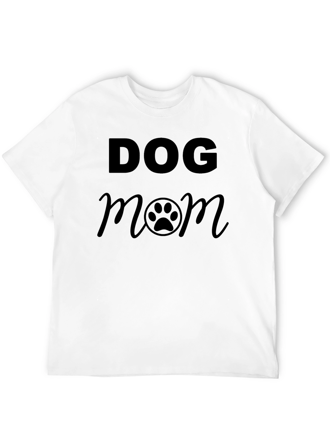 Dog Mom Black T-Shirt - Cute Pet Lover Tee - 12