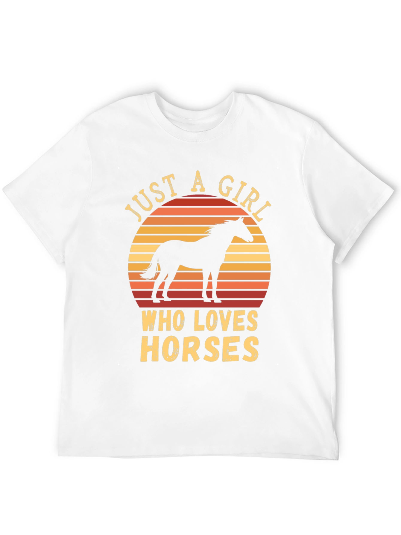 Black Just A Girl Who Loves Horses T-Shirt view 12