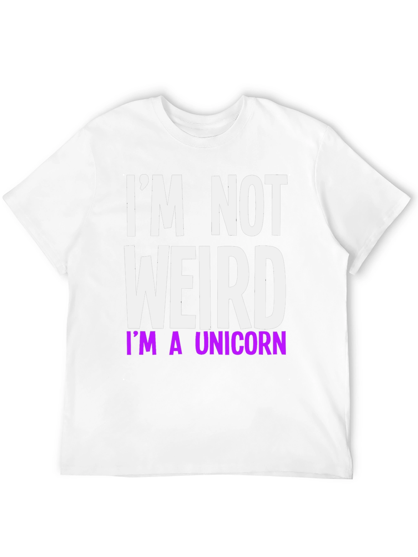 Black I'm Not Weird I'm A Unicorn T-Shirt view 12