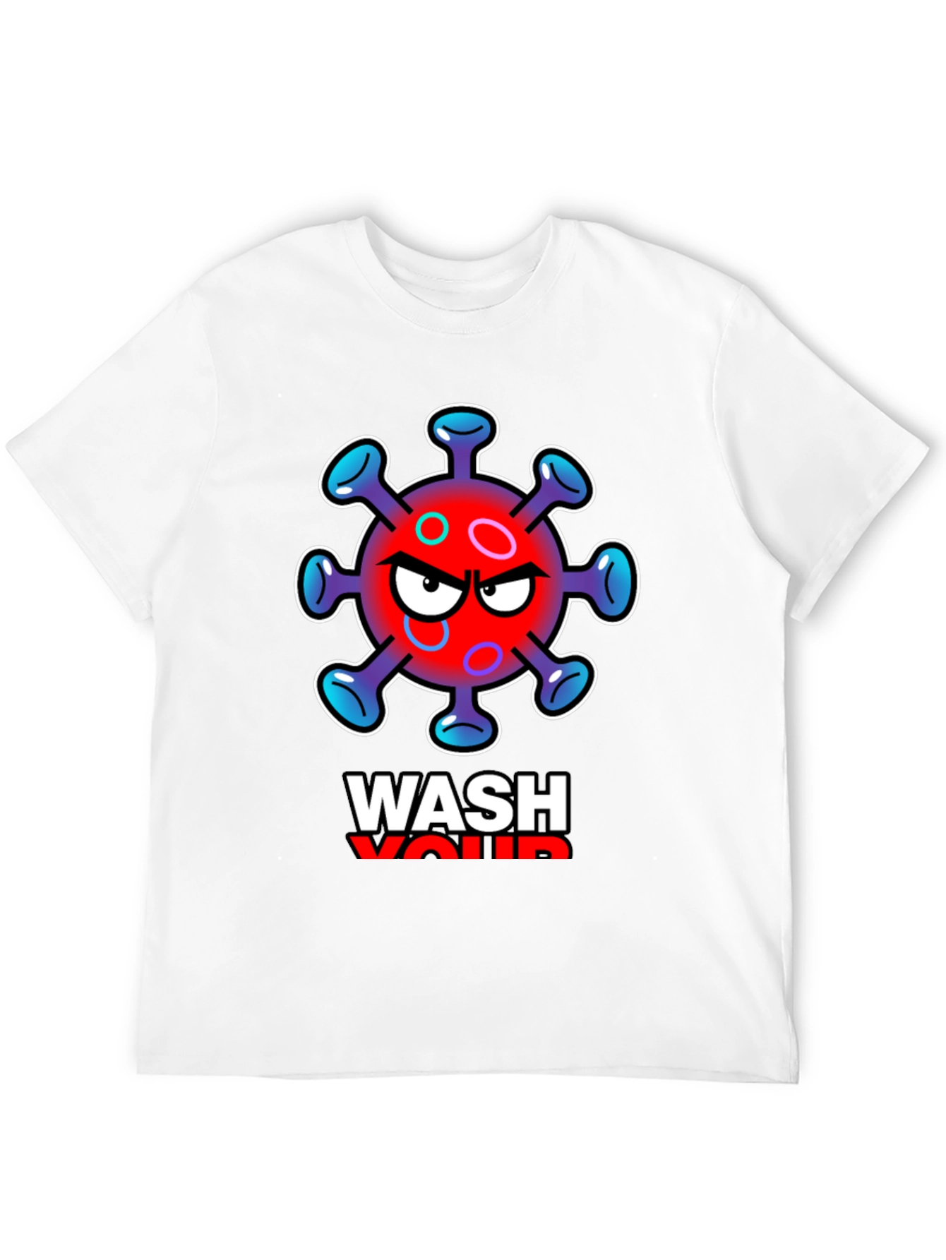 Black Wash Your Hands Black Graphic Tee view 12