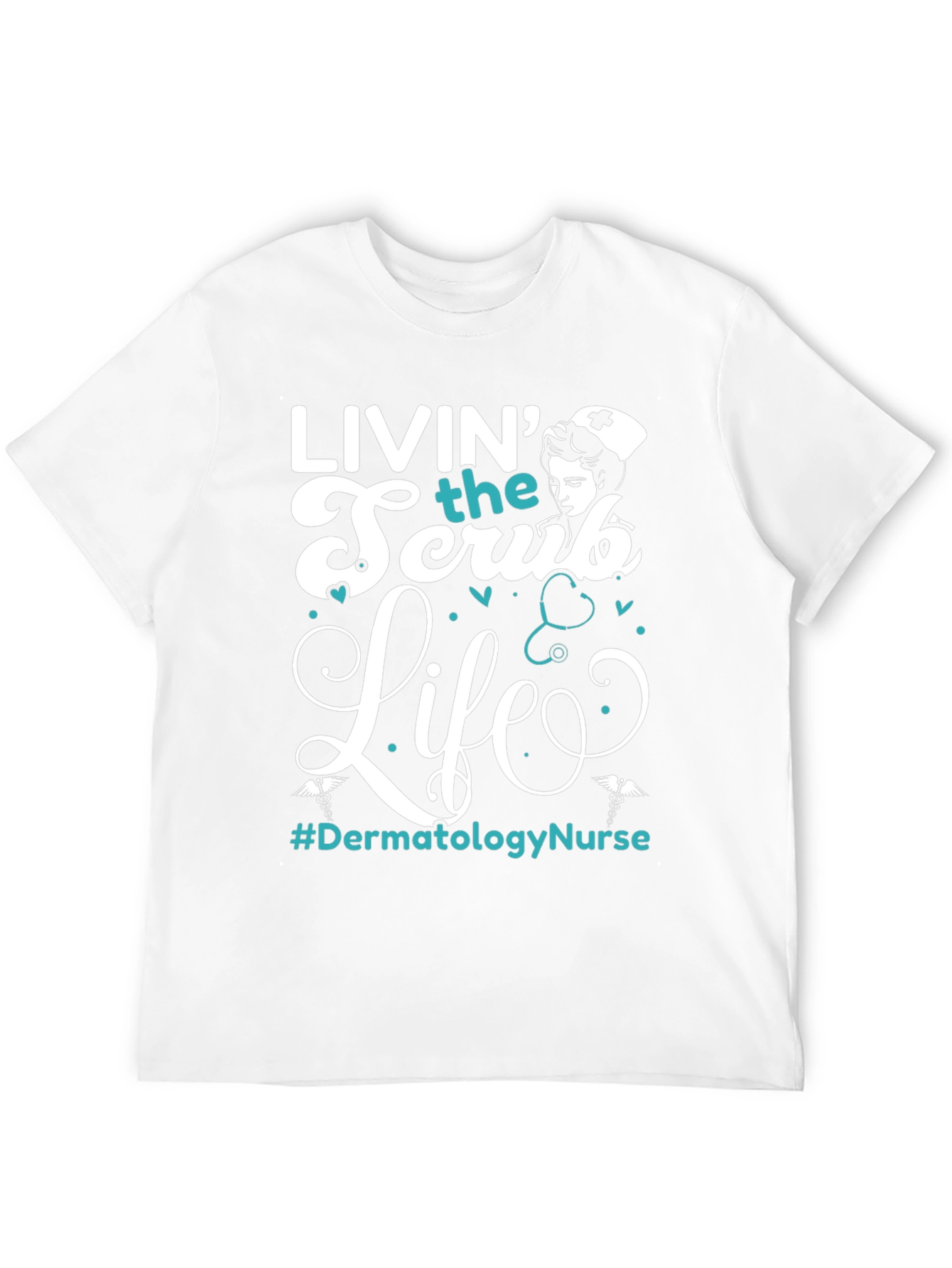 Black Livin' the Scrub Life Nurse T-Shirt view 12