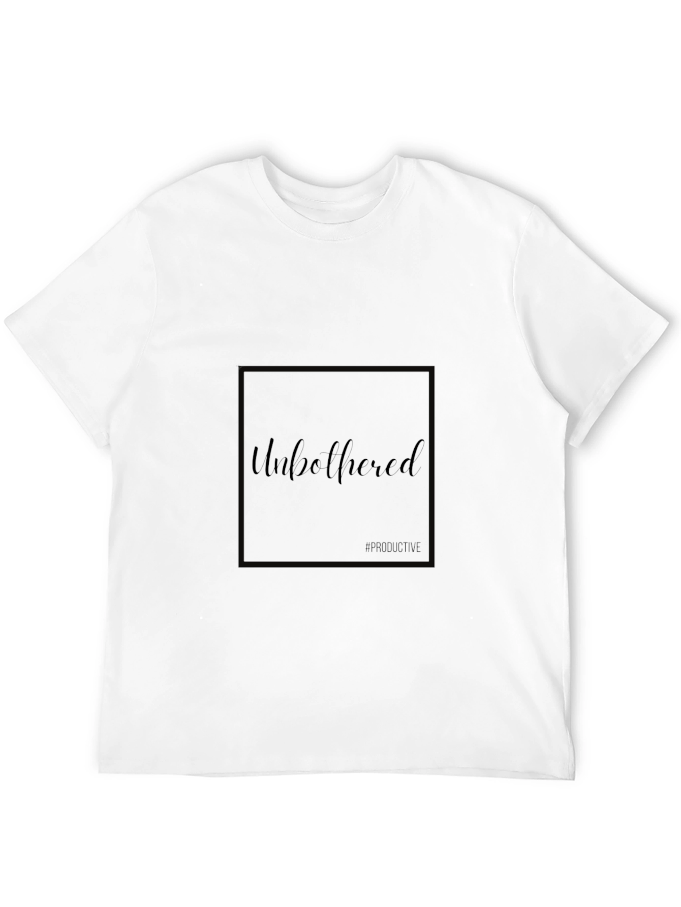 Black Unbothered Black T-Shirt - Modern, Casual Fit view 12
