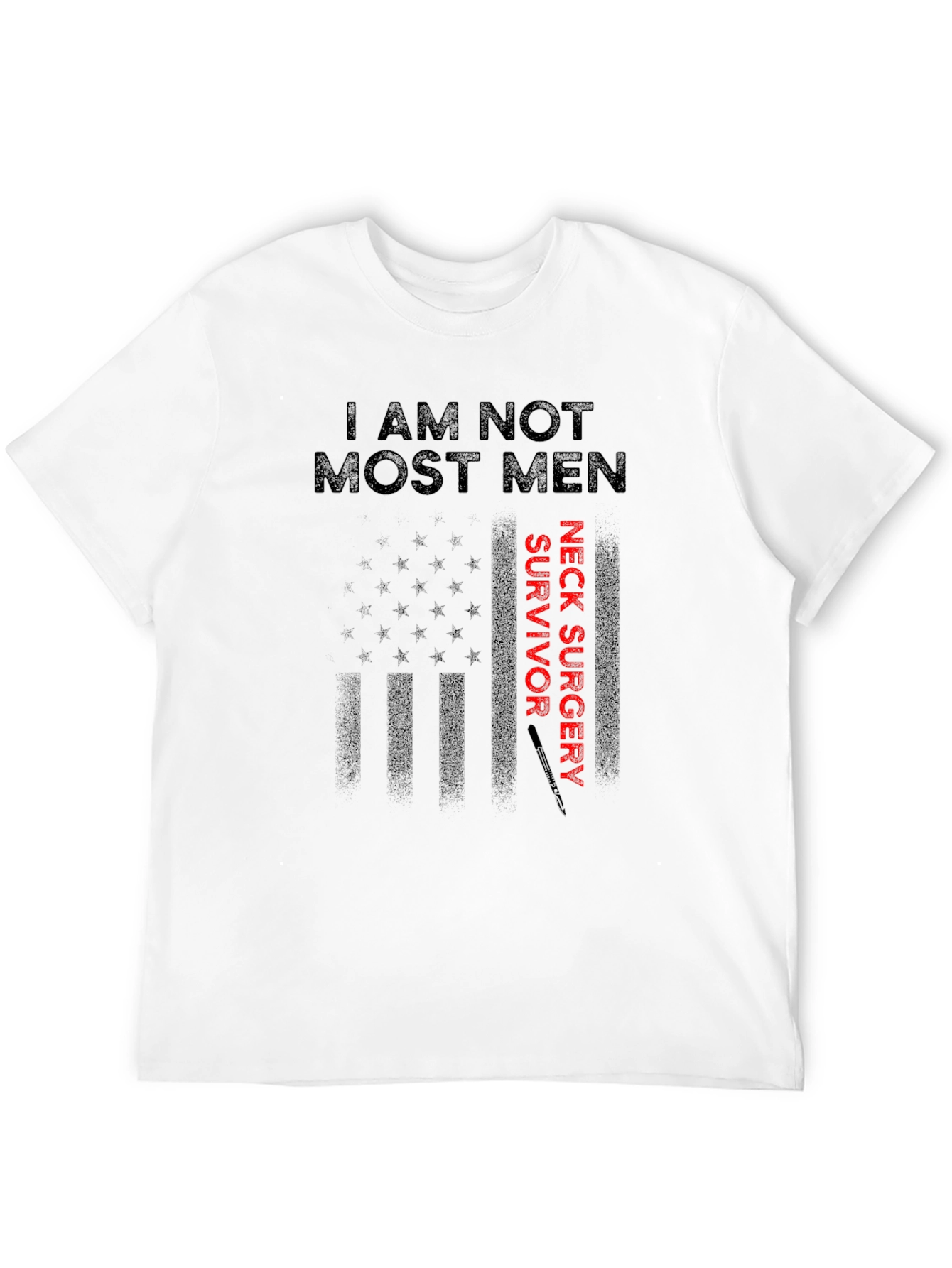 Black Neck Surgery Survivor T-Shirt view 12