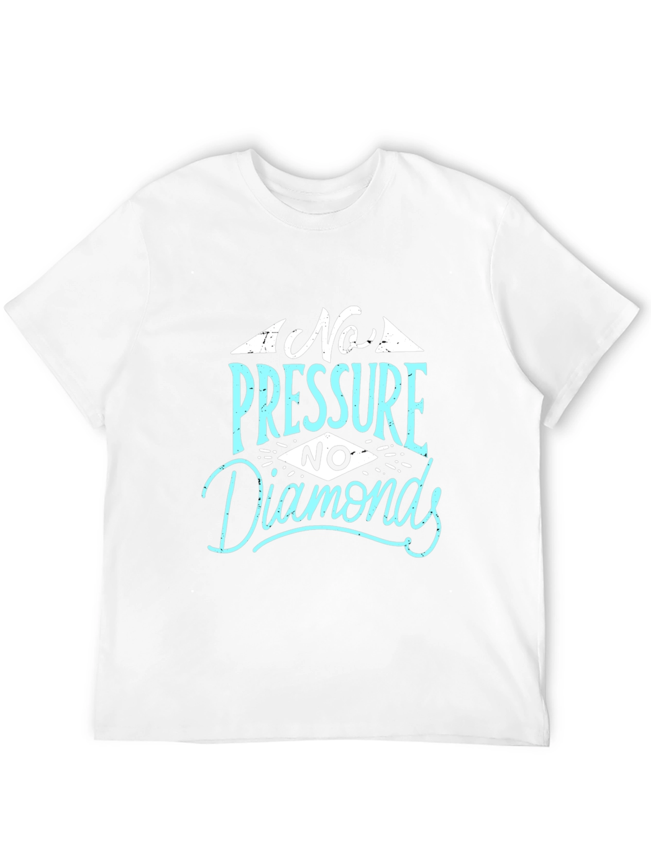 Black No Pressure No Diamonds Graphic Tee - Black Cotton view 12