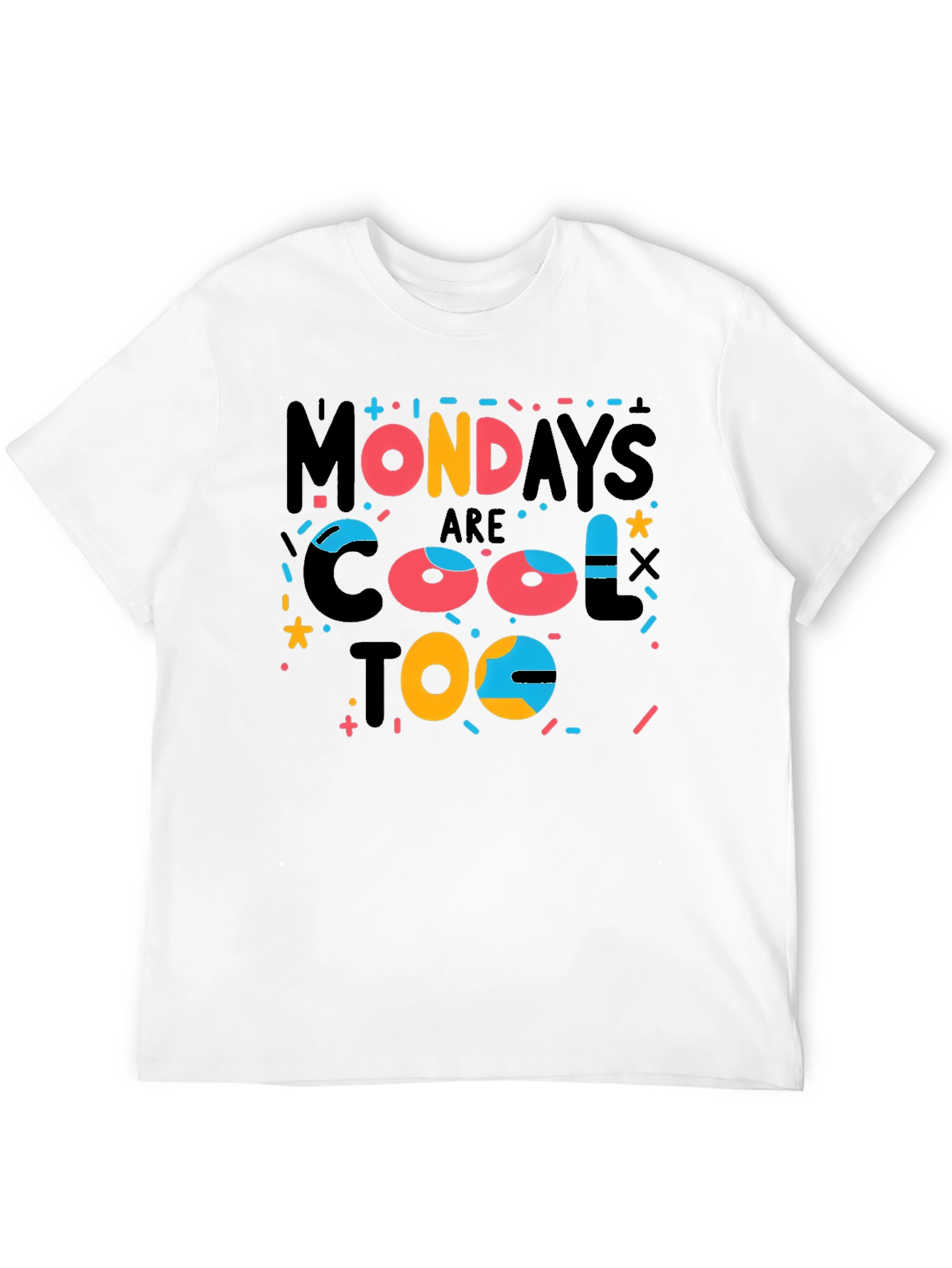 Black Cool Mondays Graphic Tee - Fun & Stylish Casual Wear view 12