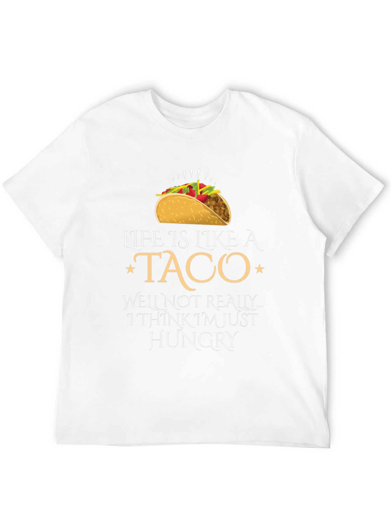 Black Life is Like a Taco Graphic Tee - Hungry T-Shirt view 12