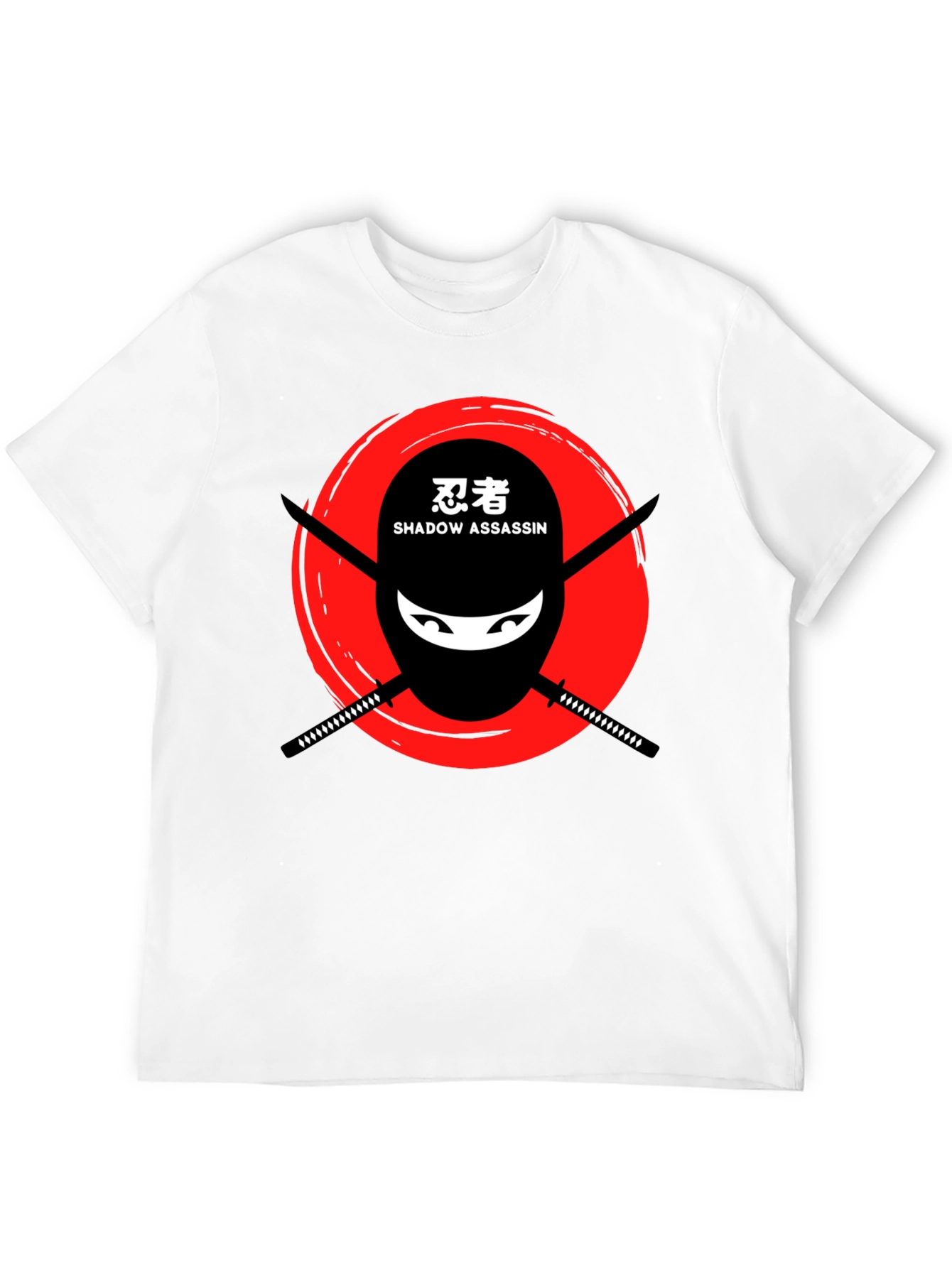 Black Ninja Shadow Assassin Graphic T-Shirt view 12