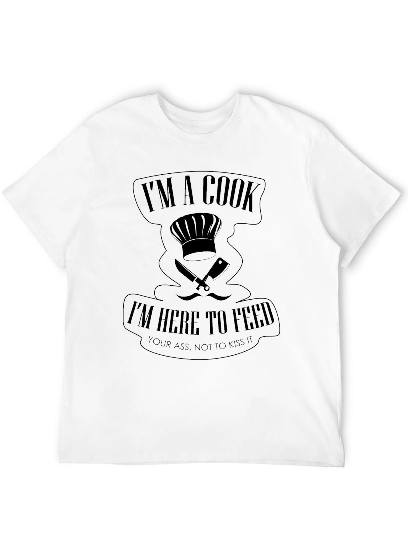 Black I'm A Cook Funny Graphic Print Tee view 12