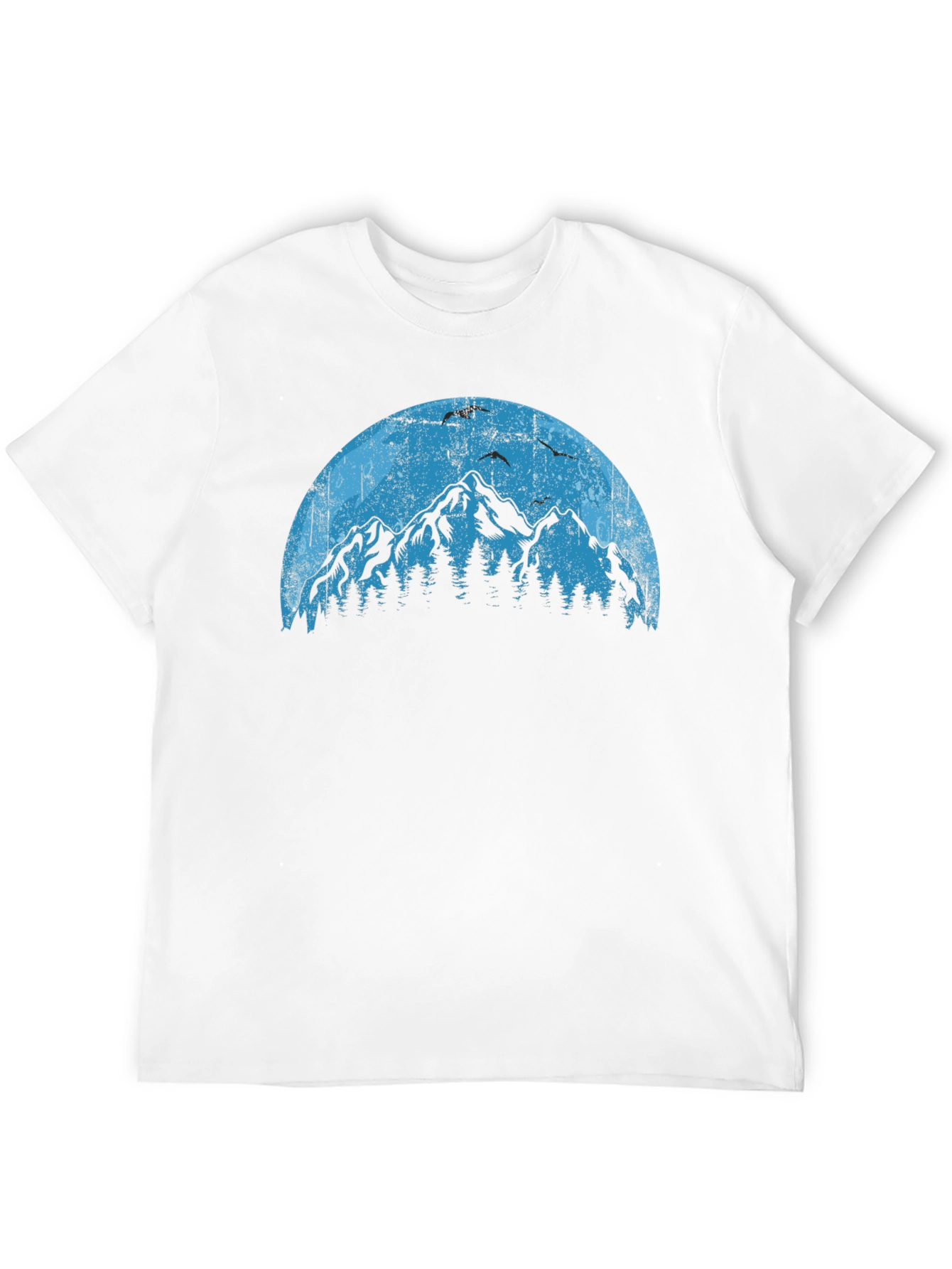 Black Mountainscape Graphic Tee - Nature Lover's Shirt view 12