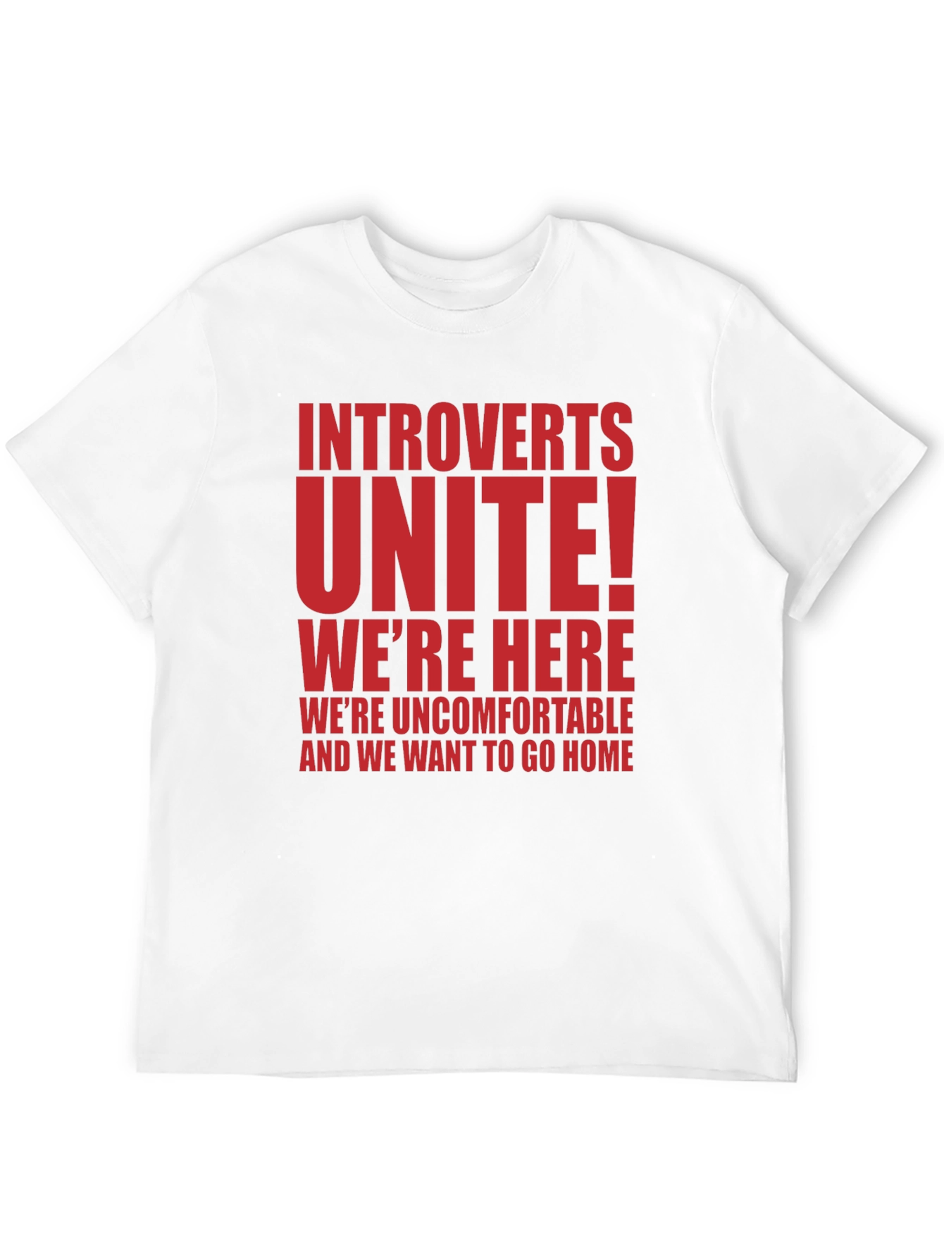 Black Introverts Unite T-Shirt - Funny Slogan Tee view 12