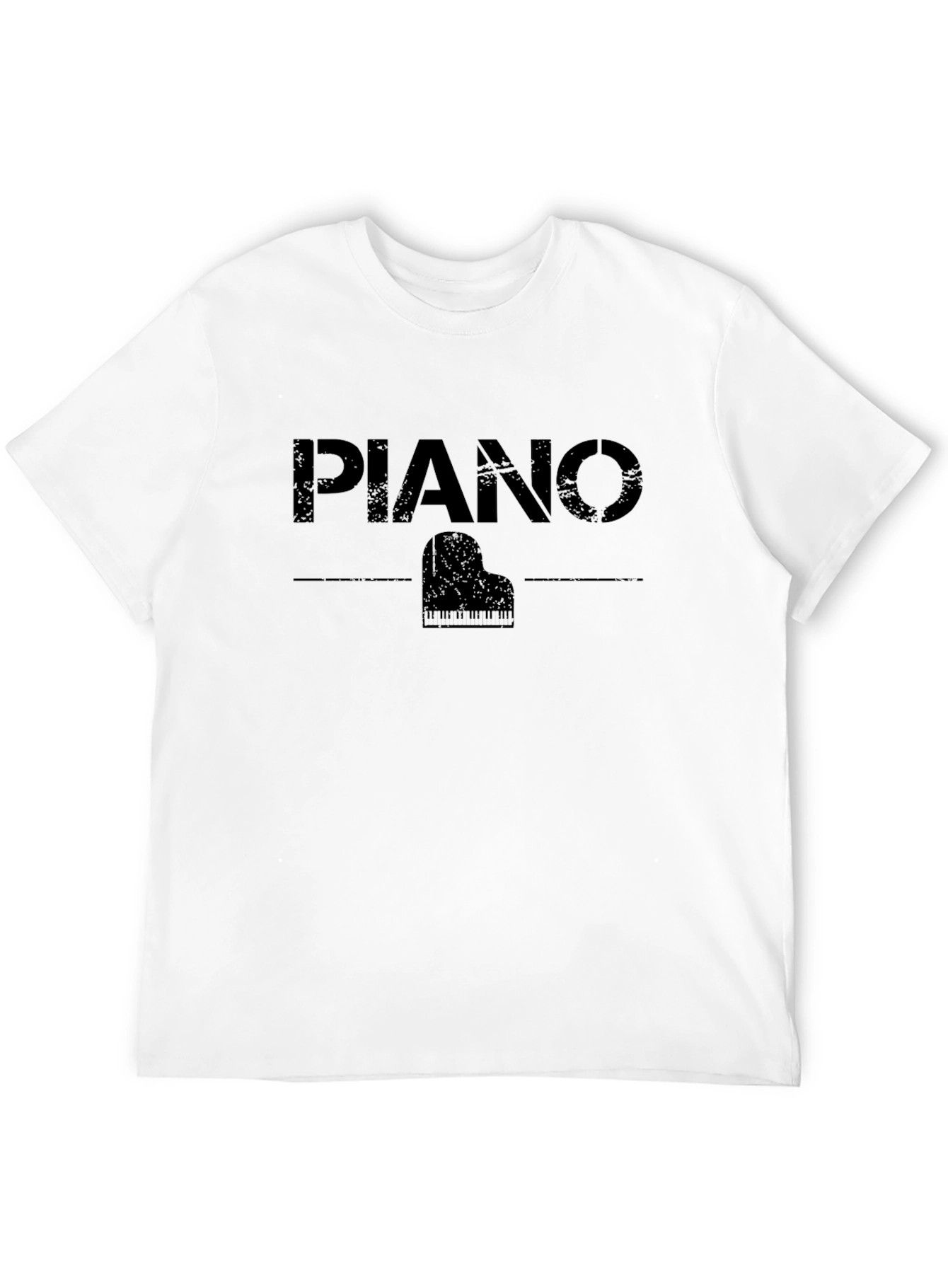 Black Piano Graphic T-Shirt - Unisex Casual Tee view 12