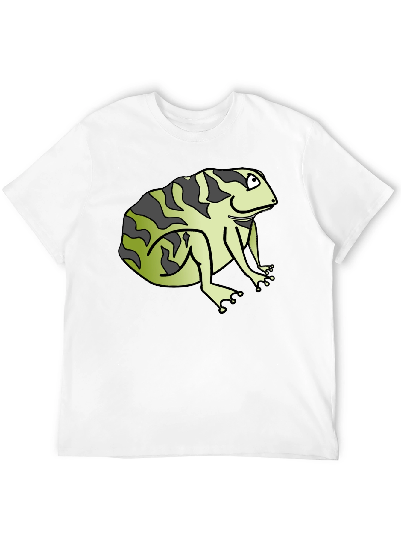 Black Funny Frog Graphic Black T-Shirt view 12
