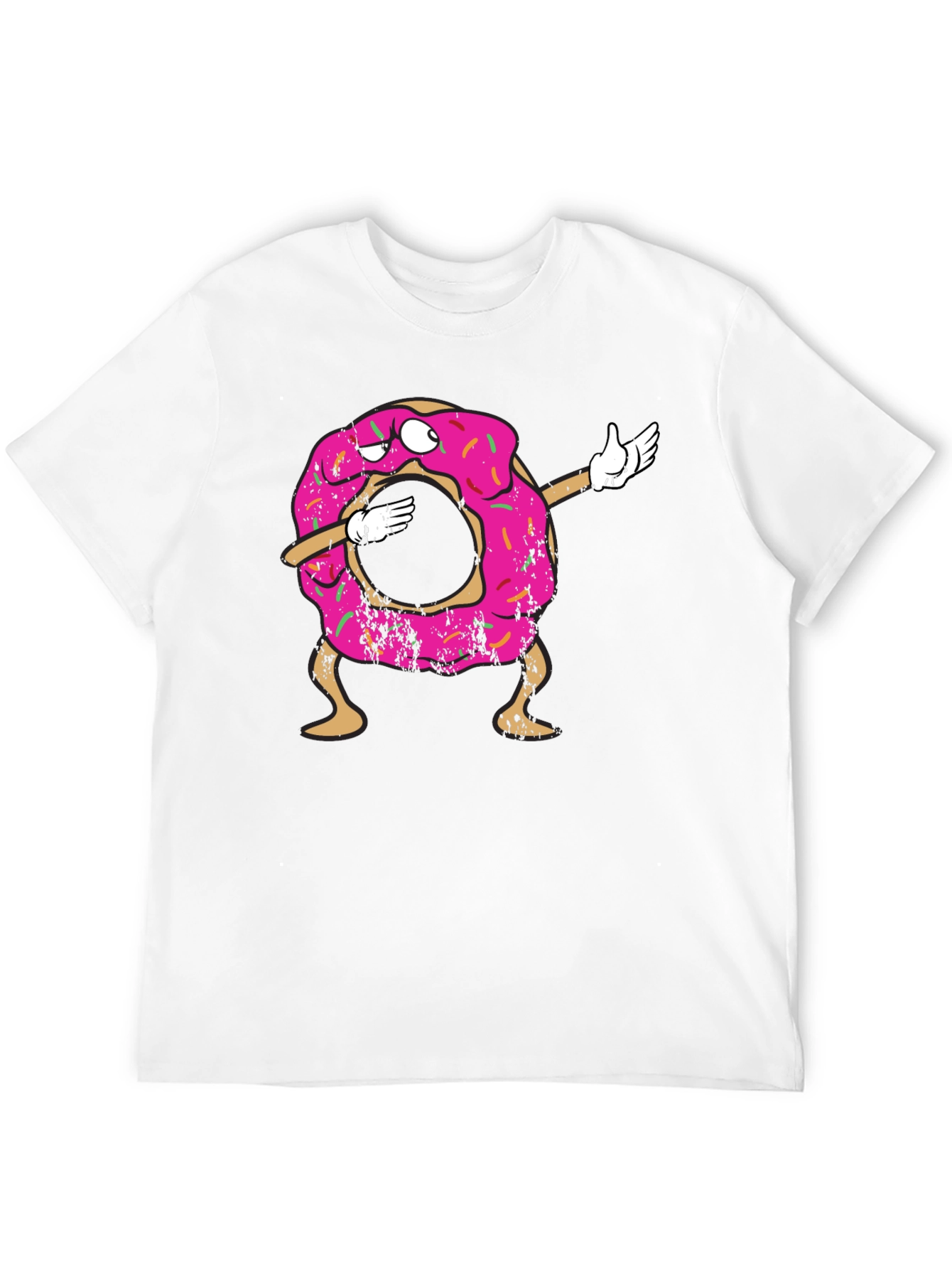 Black Dabbing Donut Graphic Tee view 12