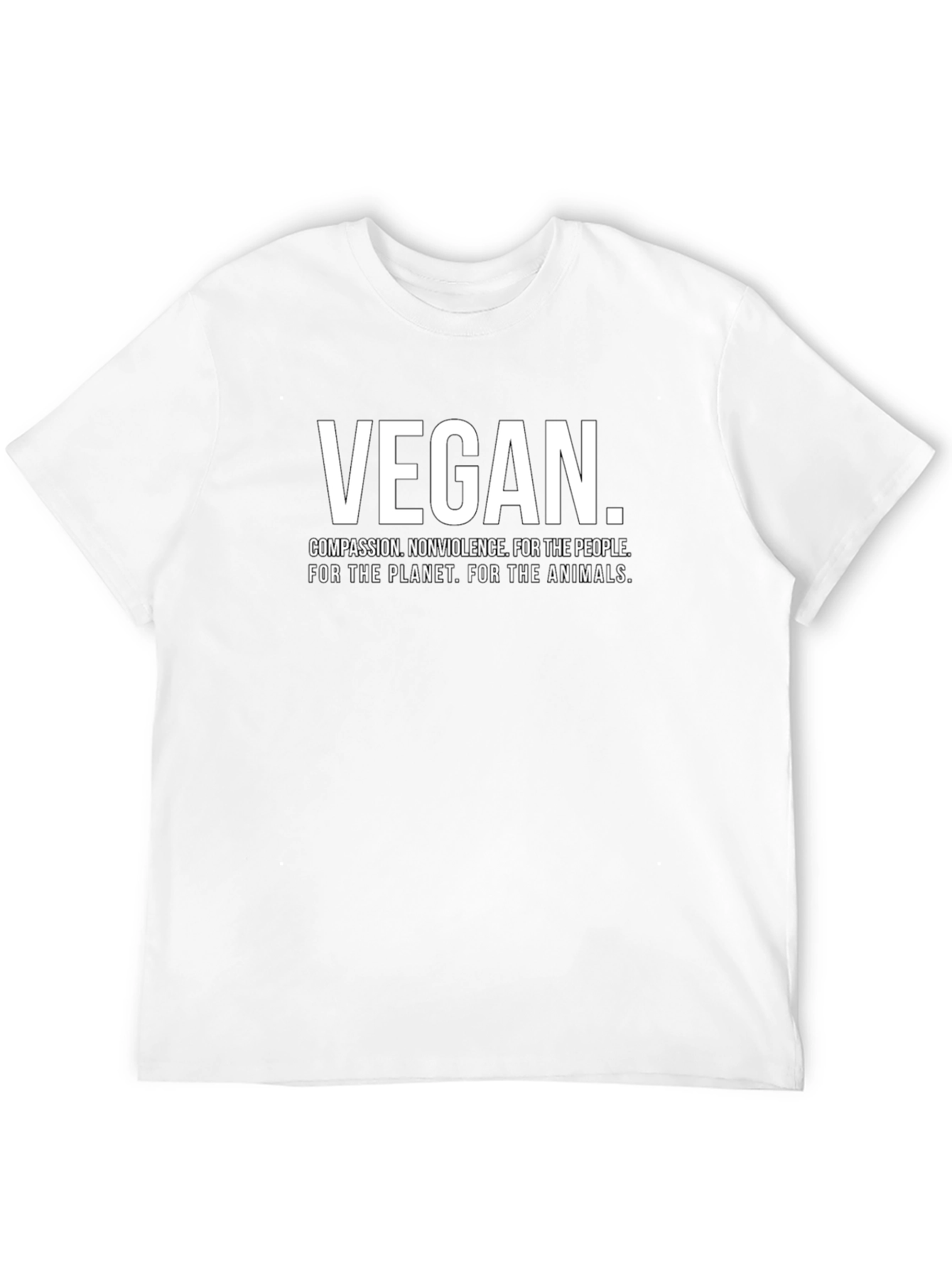 Black Vegan T-Shirt - Compassion, Nonviolence view 12