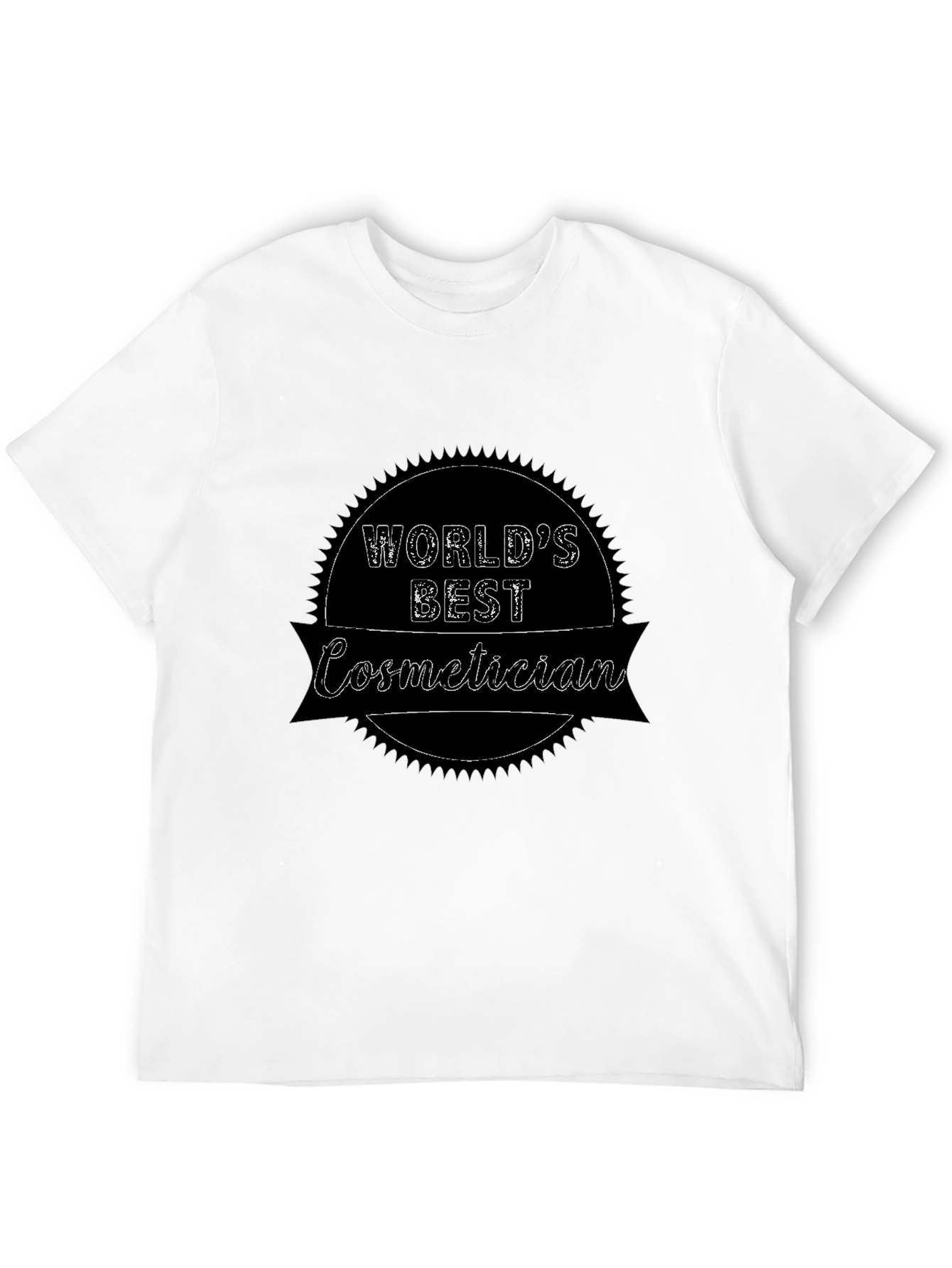 Black World's Best Cosmetician T-Shirt view 12