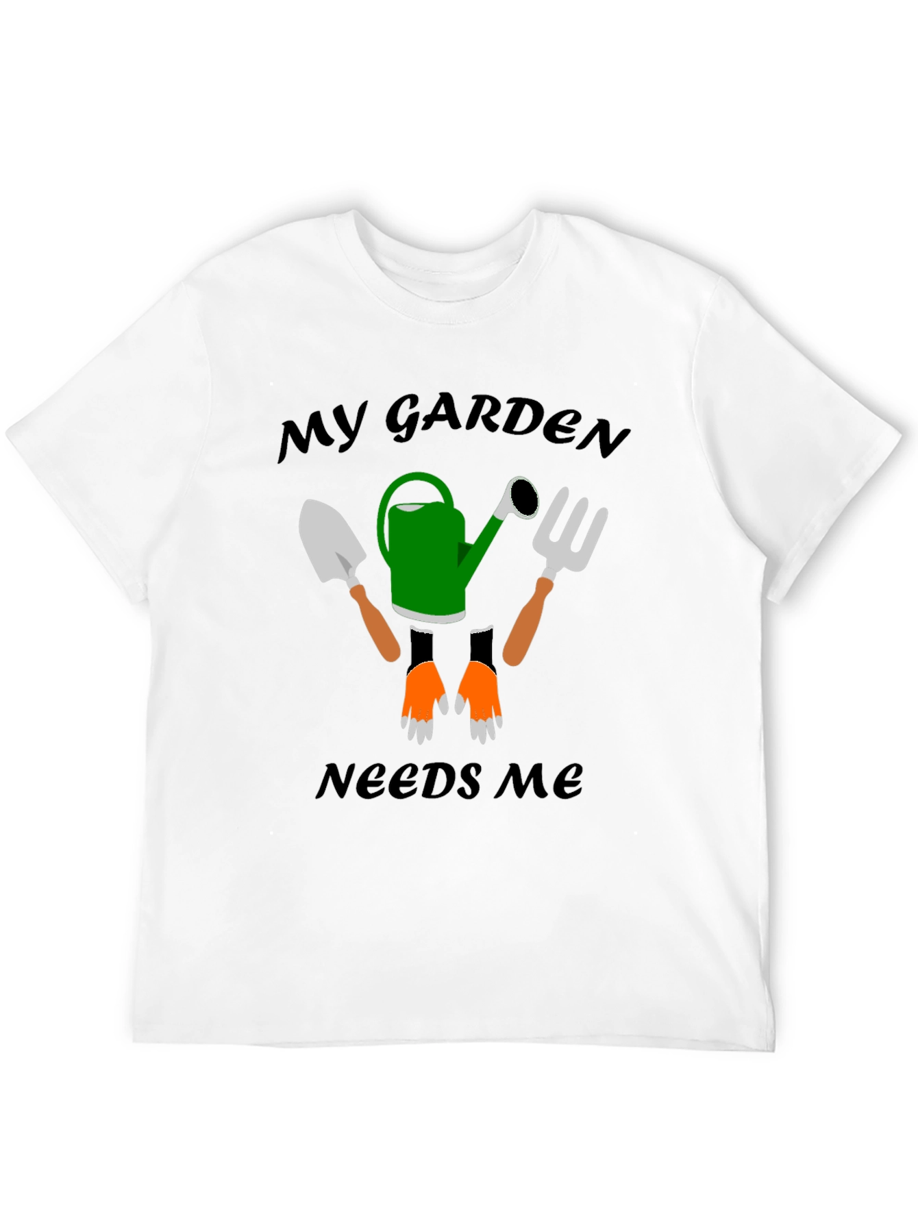 Black My Garden Needs Me Graphic T-Shirt view 12