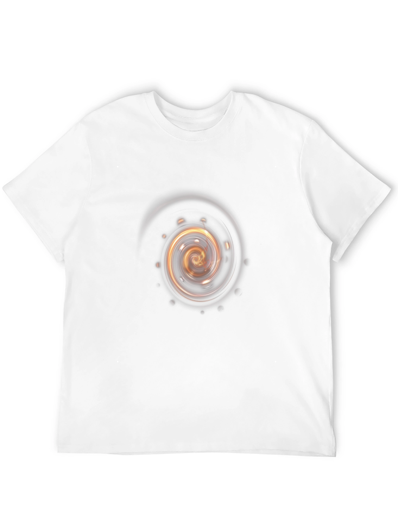 Black Cosmic Spiral Graphic Tee - Black view 12