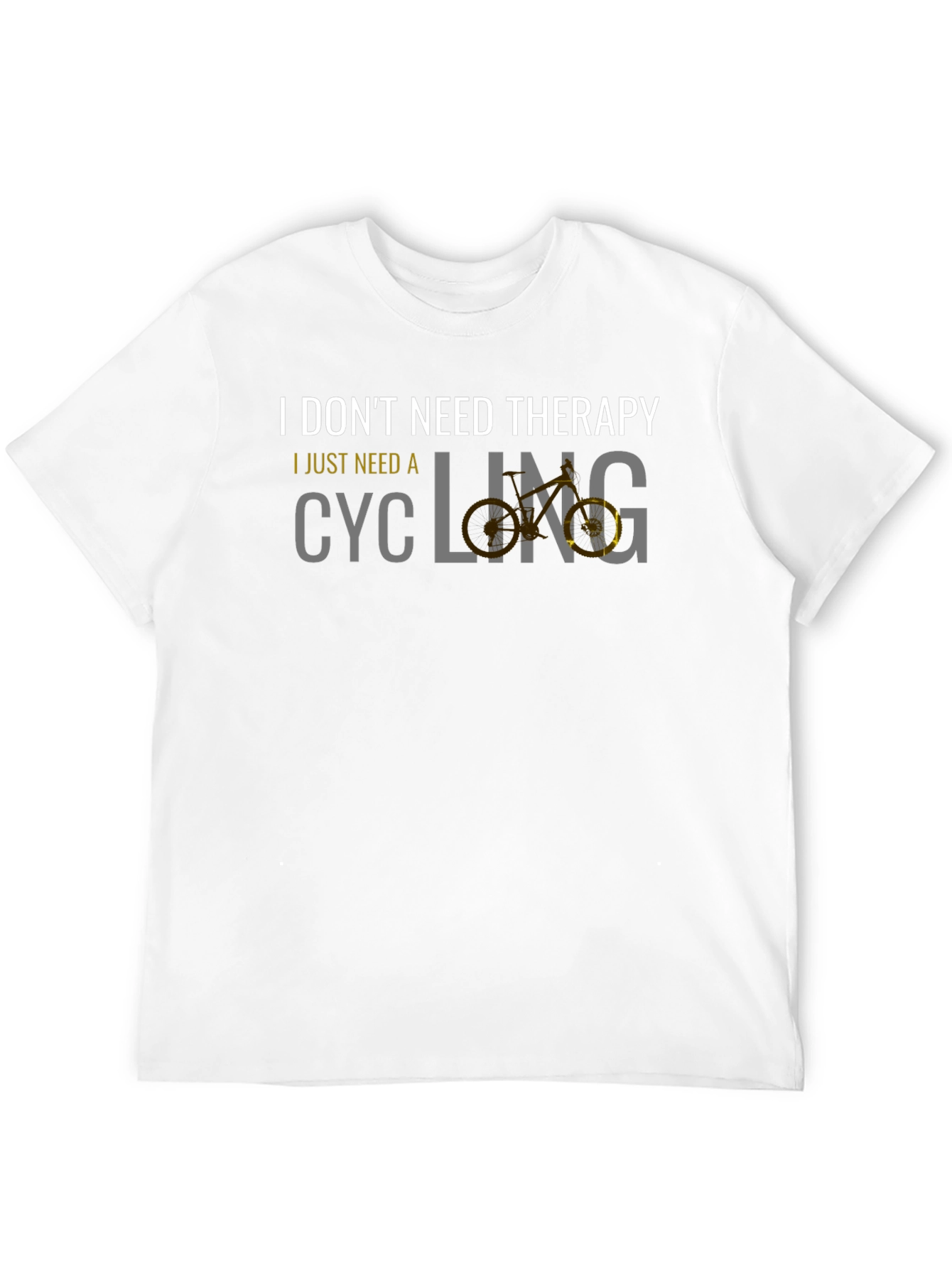 Black Cycling Therapy Graphic Tee - Black view 12