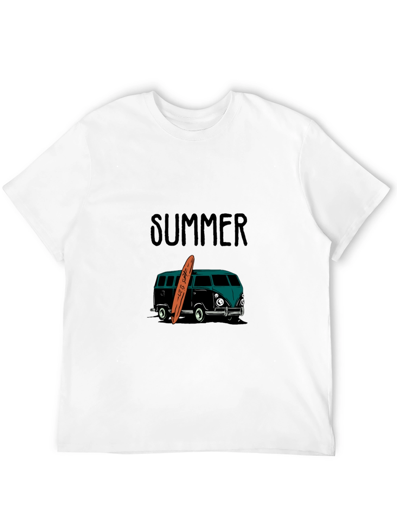 Black Summer Surf Van Graphic Tee - Black view 12