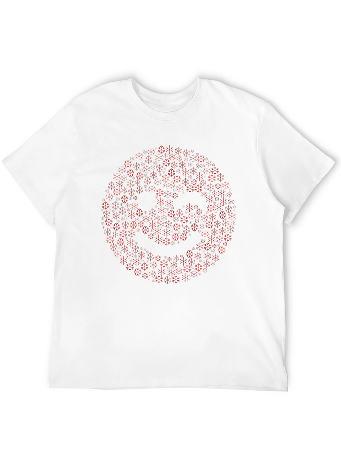 Black Geometric Smiley Face Black T-Shirt view 12