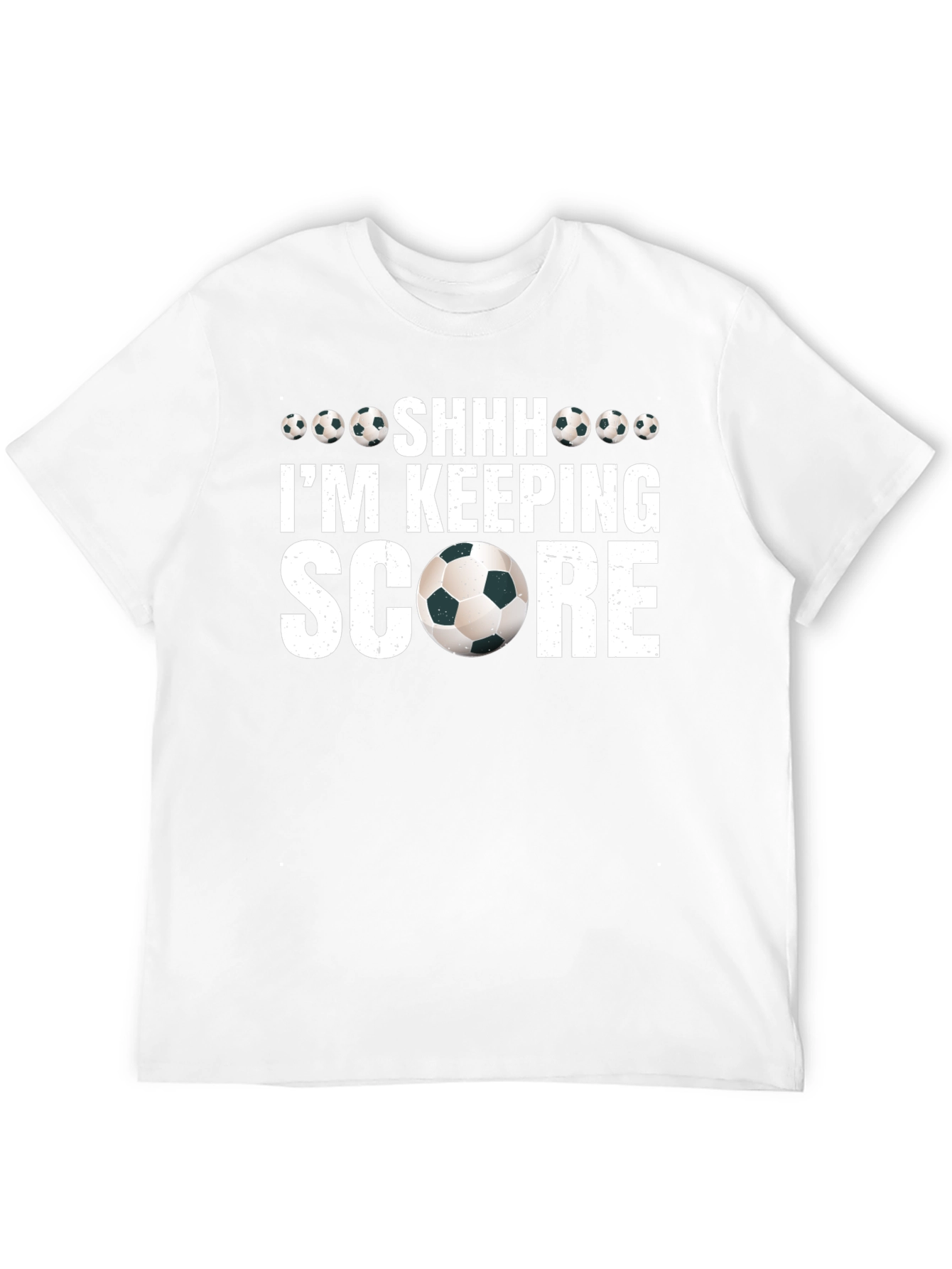 Black Soccer Fan T-Shirt - I'm Keeping Score! view 12
