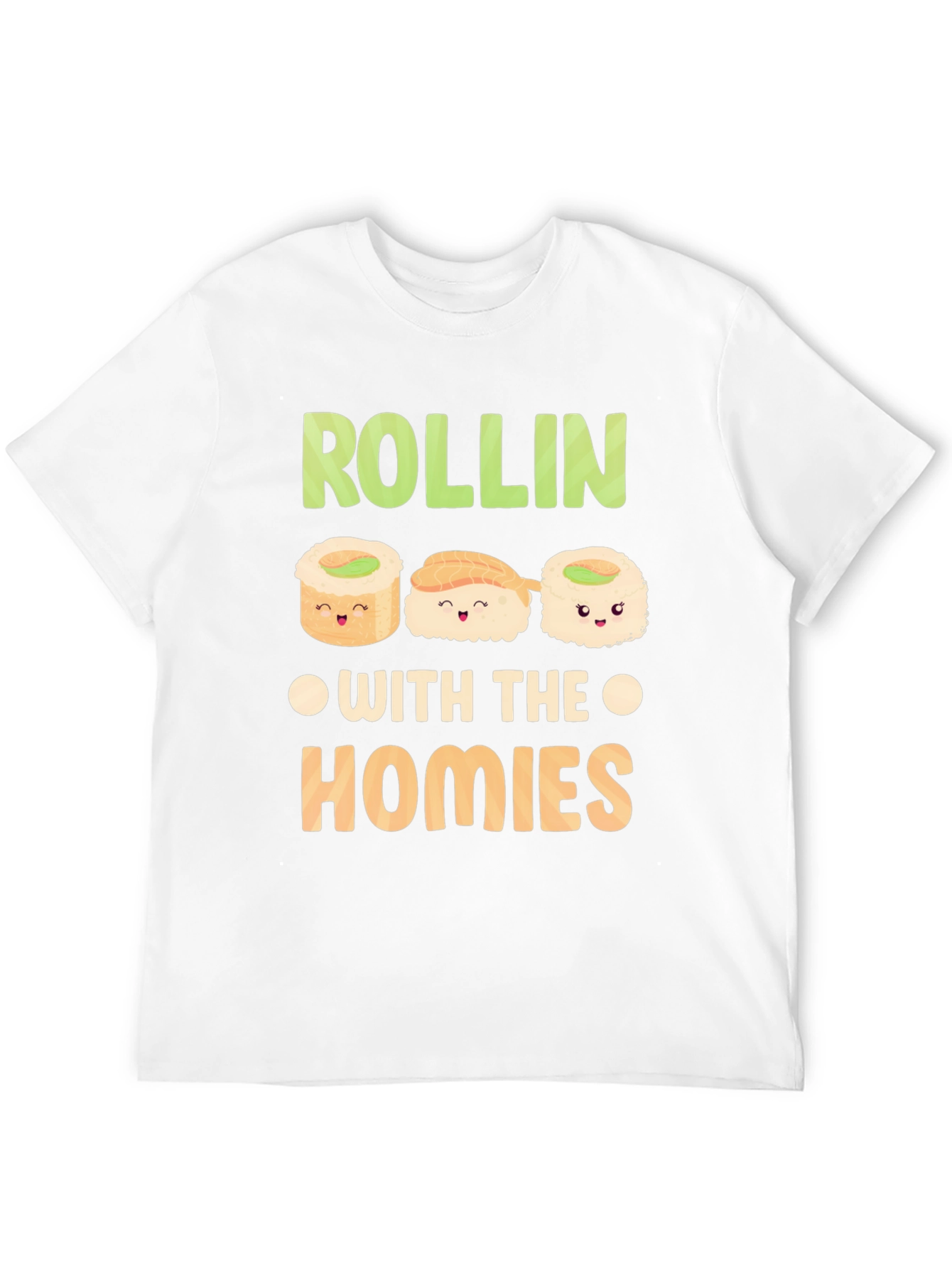 Black Sushi Rollin' with the Homies Graphic Tee view 12