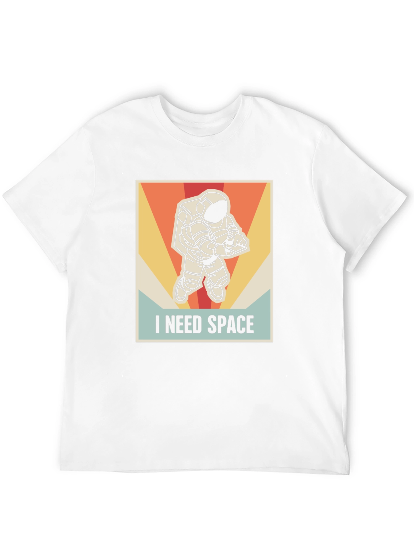 Black I Need Space Astronaut Graphic T-Shirt view 12