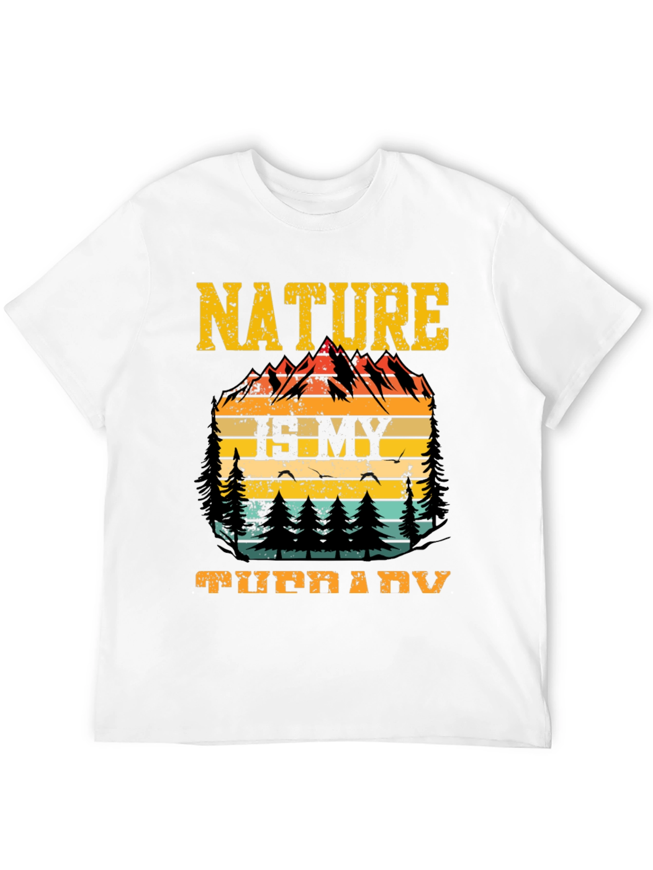 Black Nature Is My Therapy Graphic Tee view 12