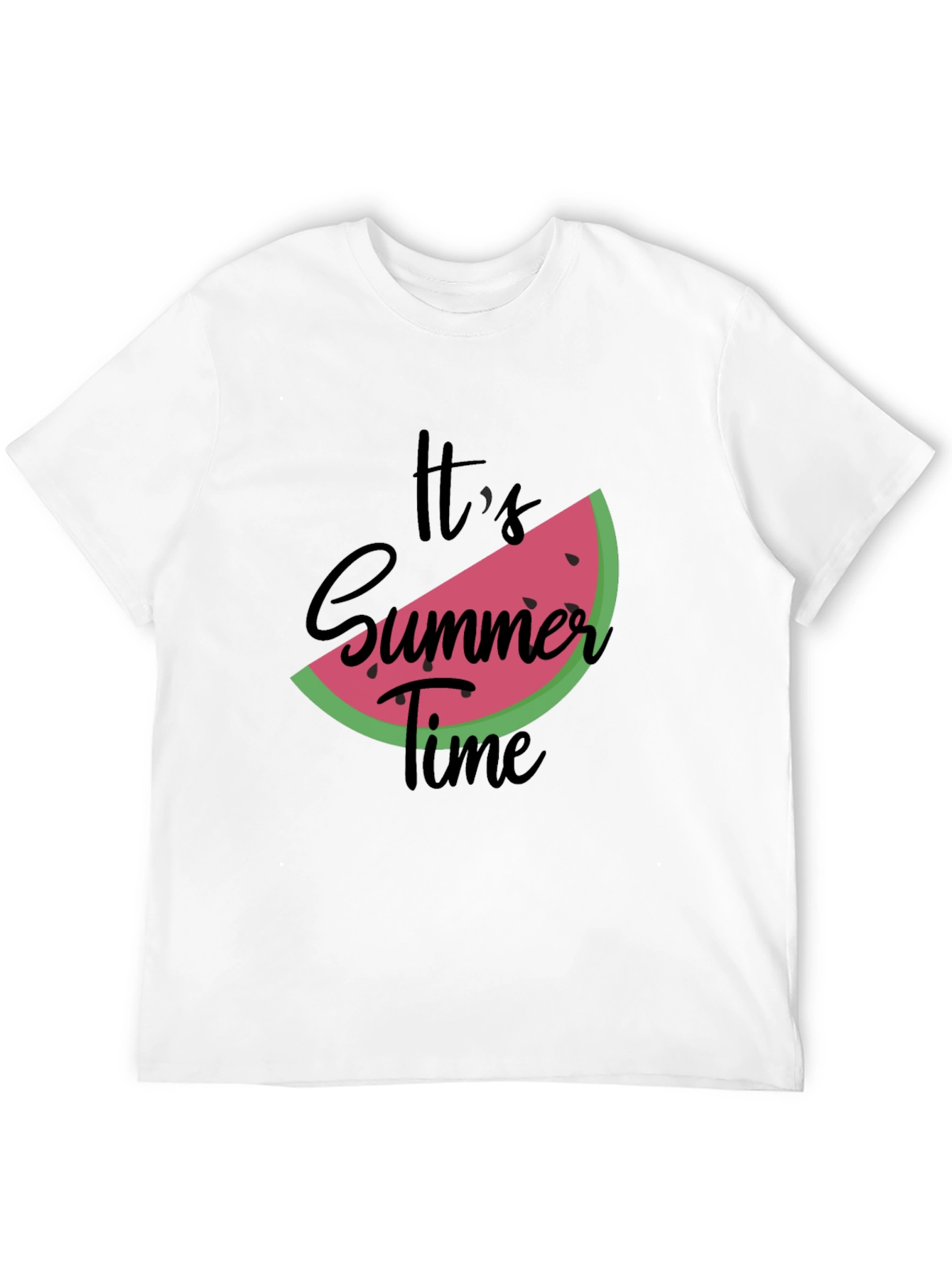 Black Summer Time Watermelon Graphic Tee - Black view 12