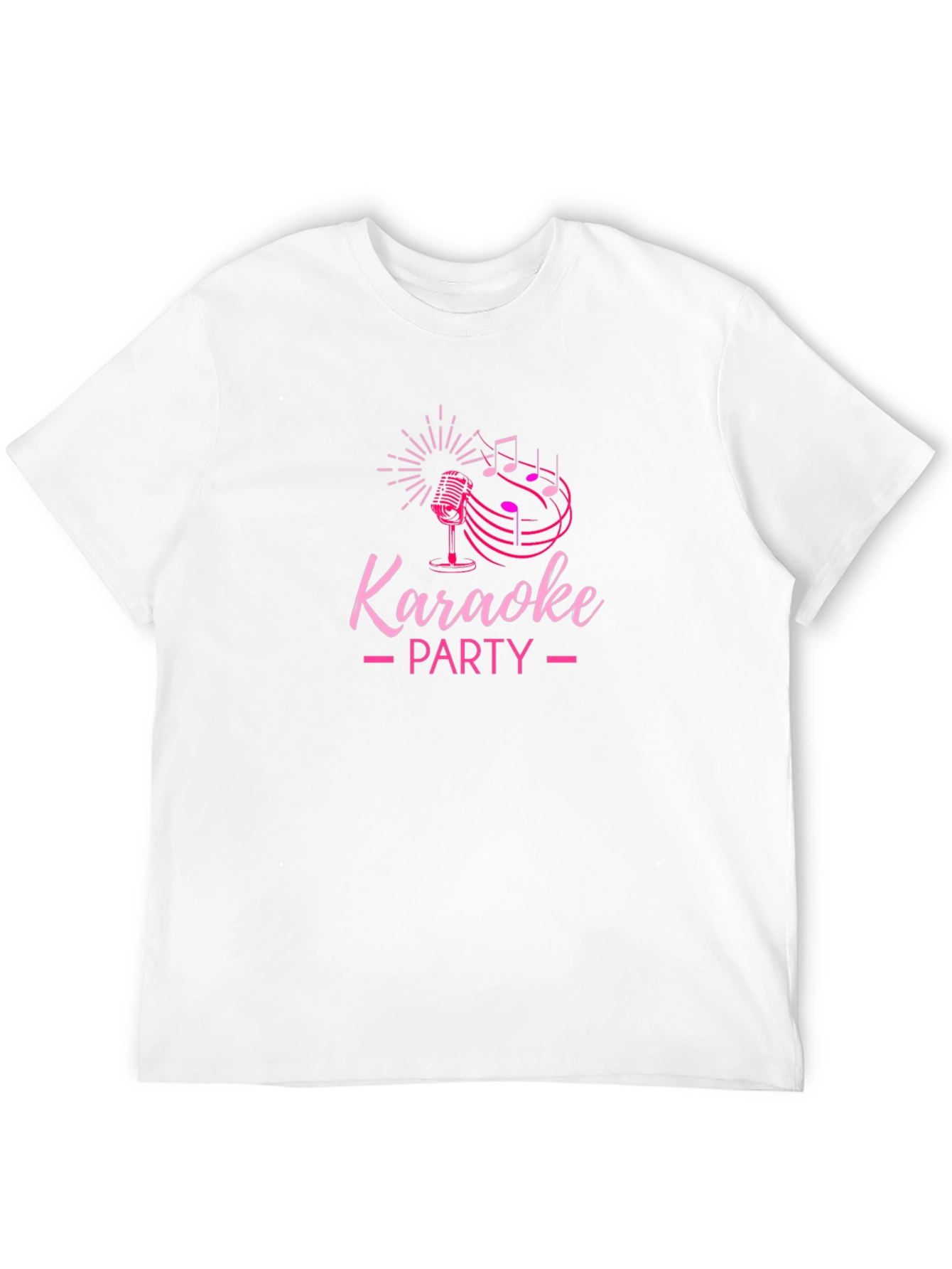 Black Karaoke Party Graphic Tee - Black Cotton T-Shirt view 12