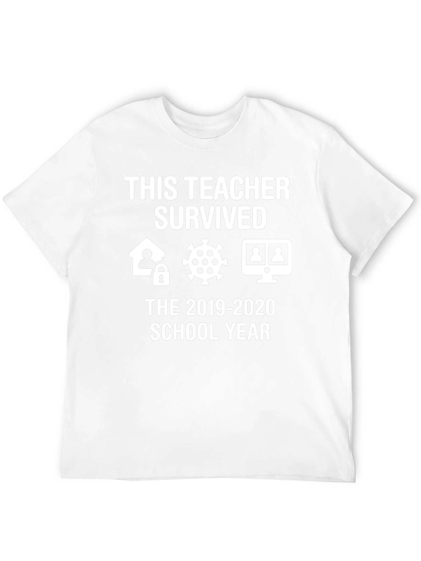 Black Teacher Survived 2020 Black T-Shirt view 12