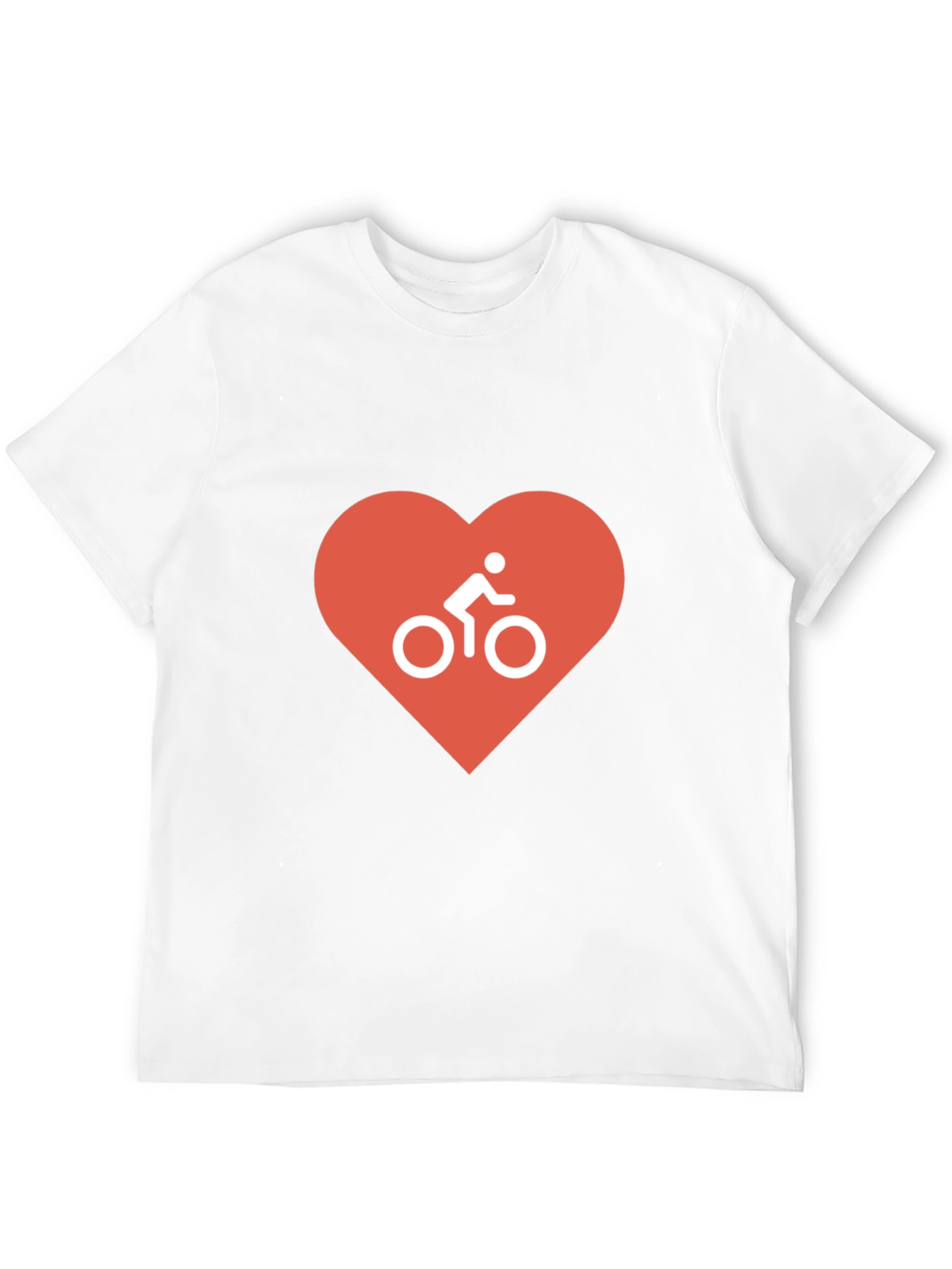 Black I Love Cycling T-Shirt - Black, Heart Design view 12