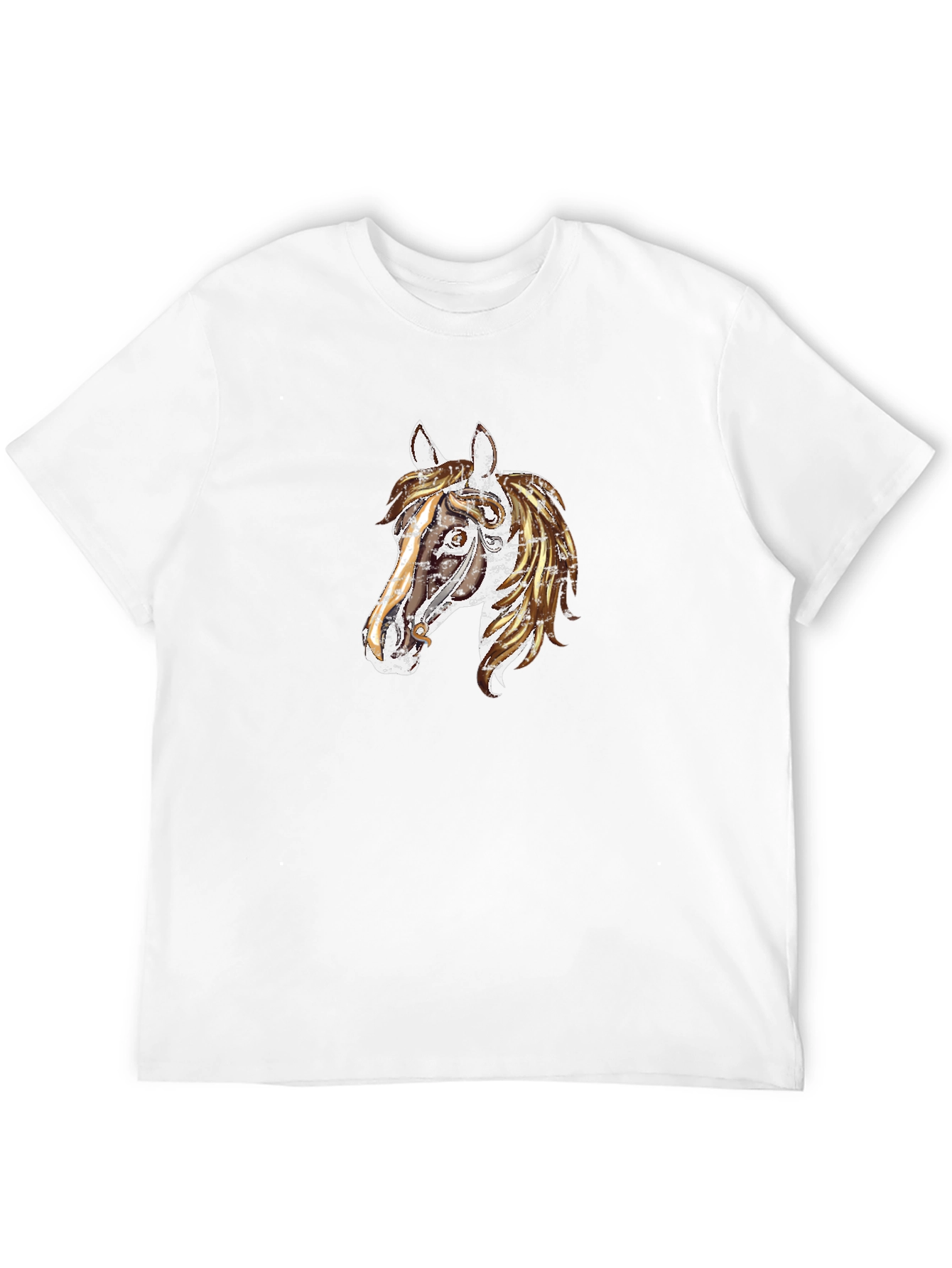Black Horse Graphic Tee - Unique Animal Design T-Shirt view 12