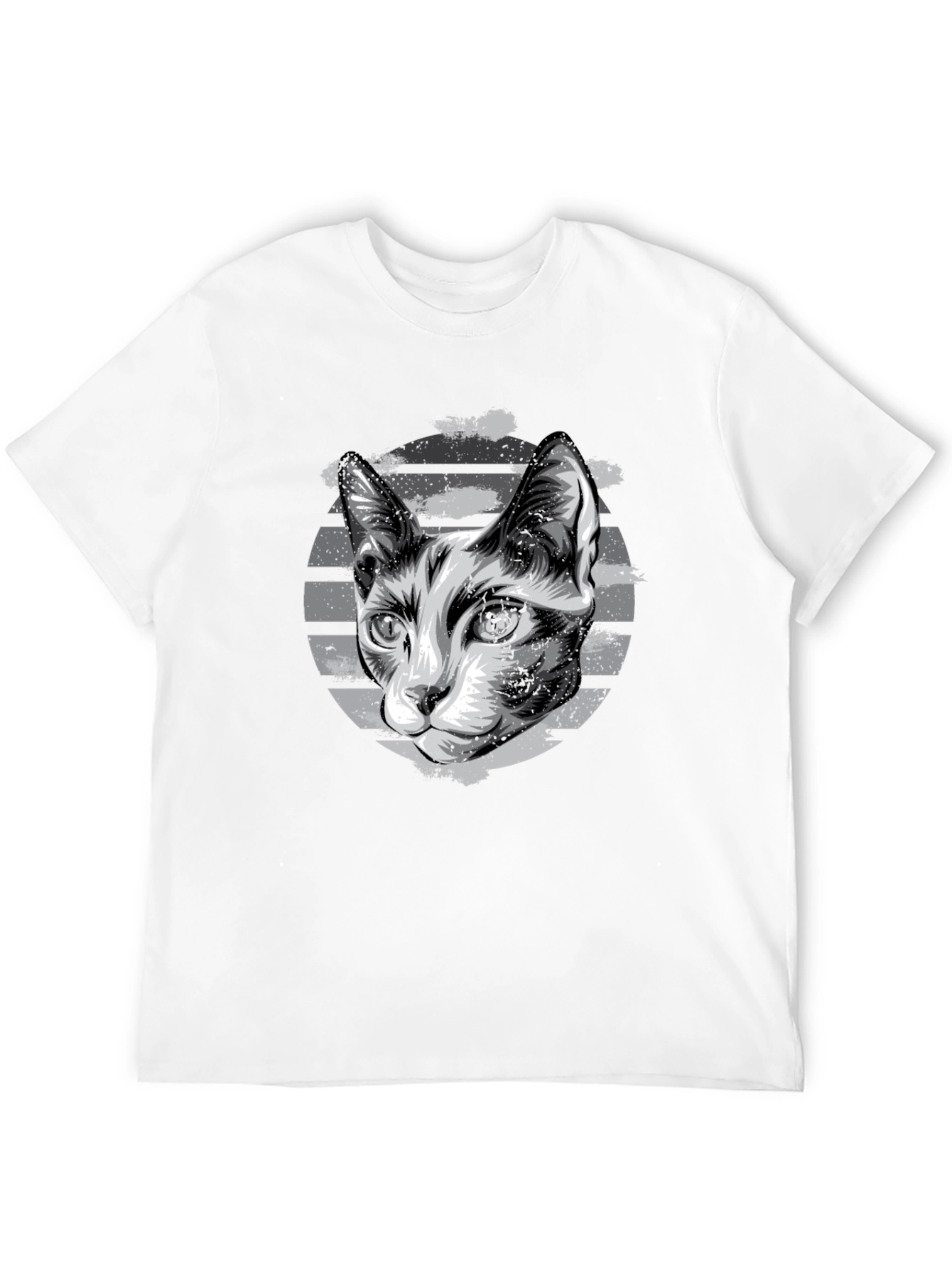 Black Cool Cat Graphic T-Shirt view 12