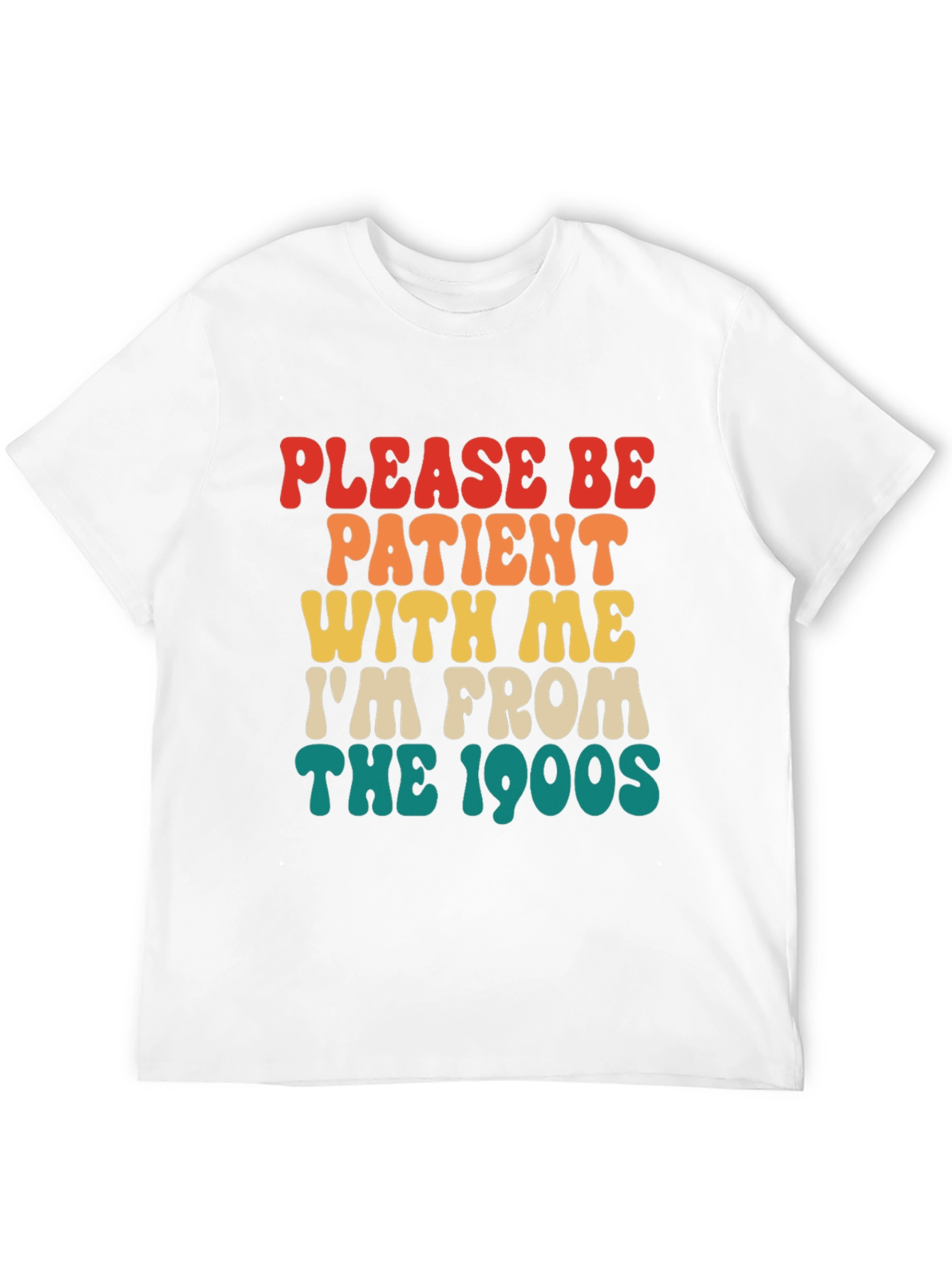 Black Retro '90s Please Be Patient T-Shirt view 12