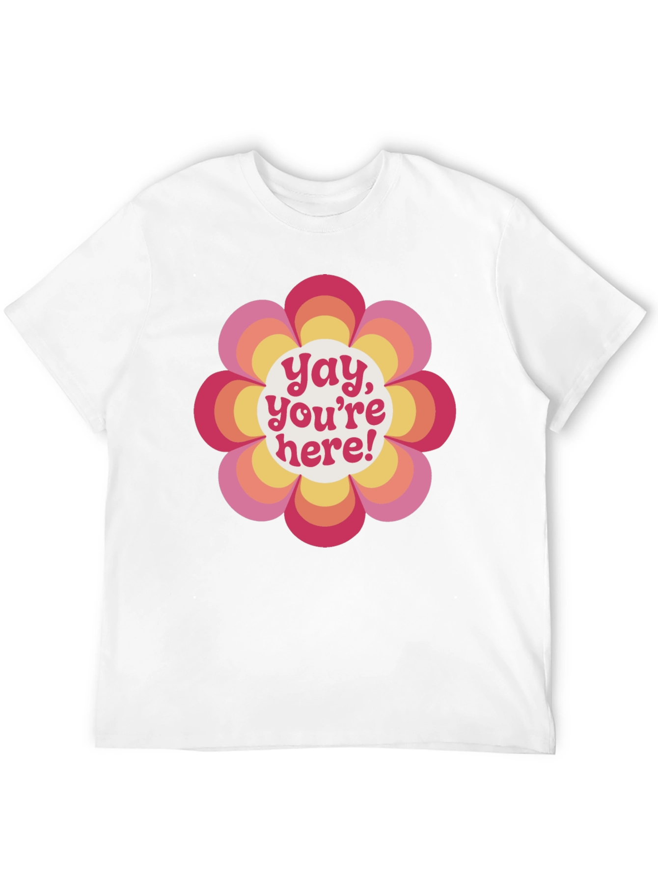 Black Retro Flower Power Graphic Tee - Yay, You're Here! view 12