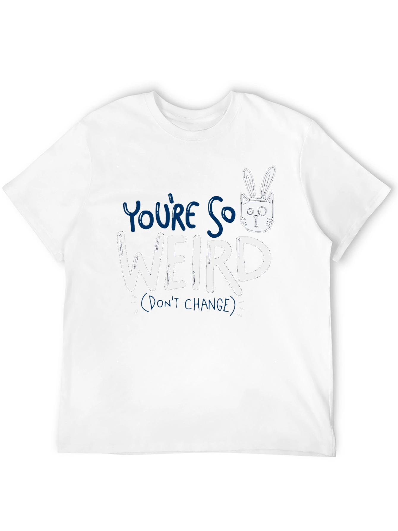 Black You're So Weird T-Shirt - Funny Graphic Tee view 12