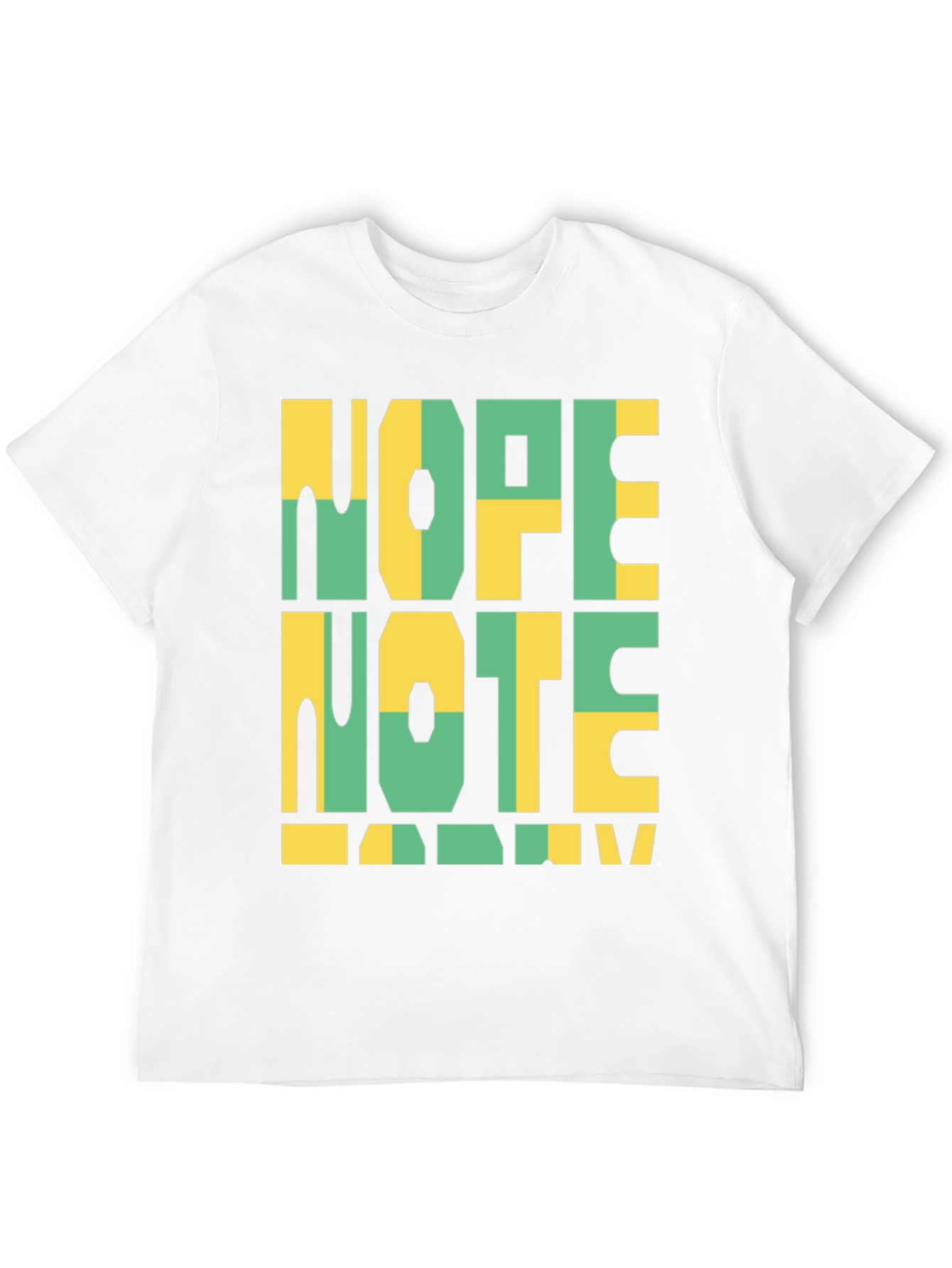 Black Nope Note Today Graphic Tee view 12