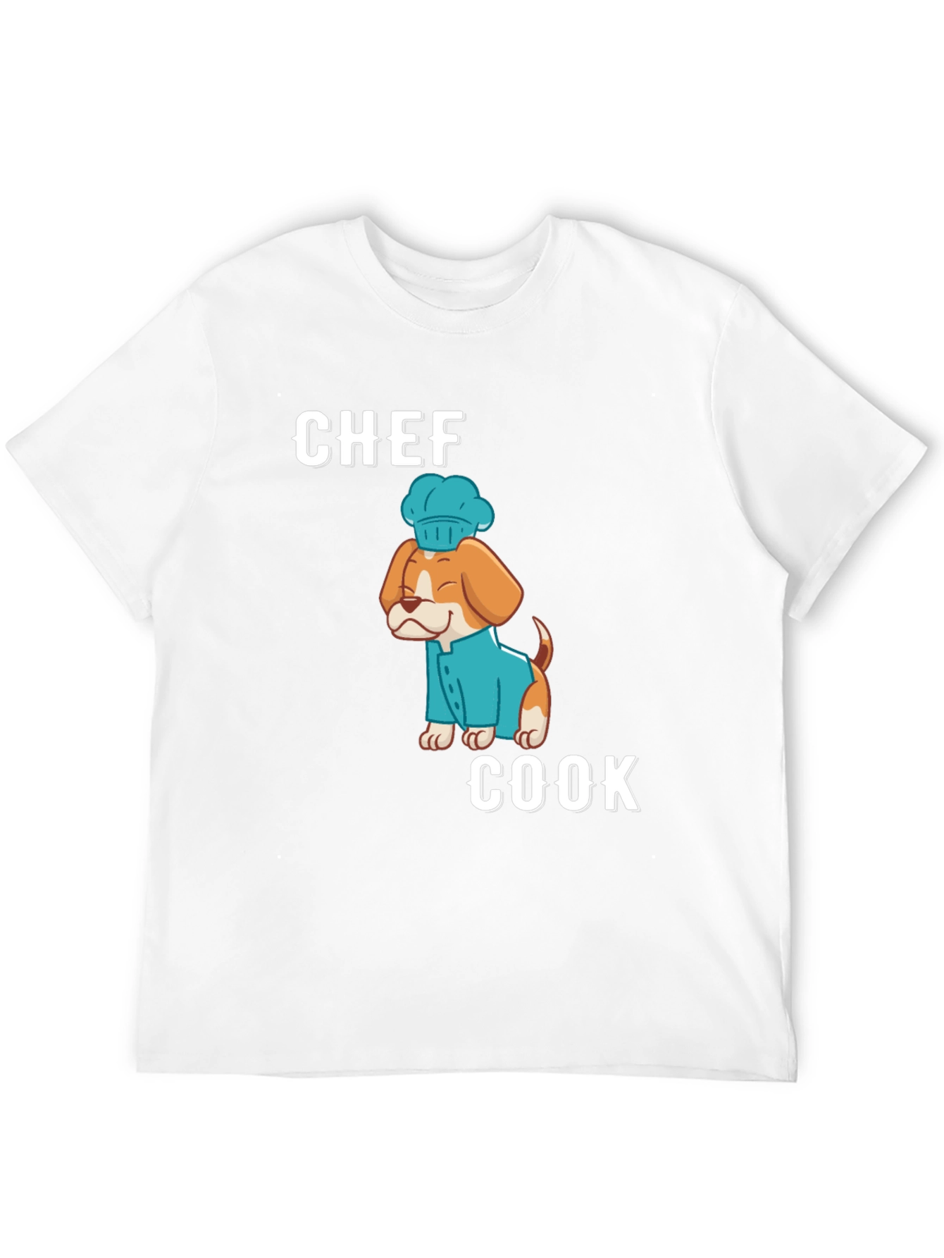 Black Chef Cook Dog T-Shirt - Cute Culinary Apparel view 12
