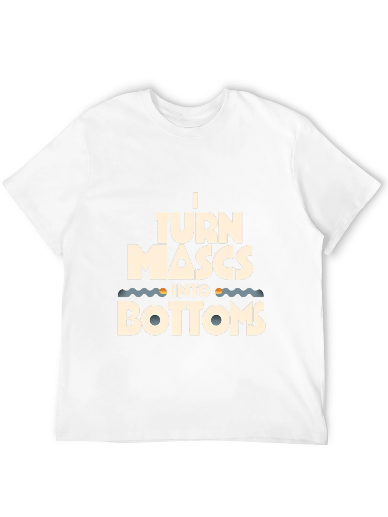 Black I Turn Mascs Into Bottoms Graphic Tee - Black Cotton T-Shirt view 12