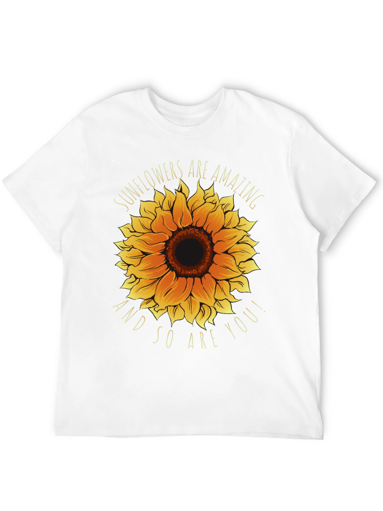 Black Sunflower Graphic Tee - You Are Amazing! view 12