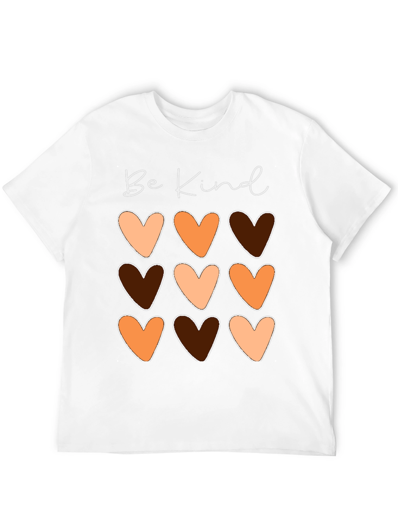 Black Be Kind Heart Diversity T-Shirt view 12