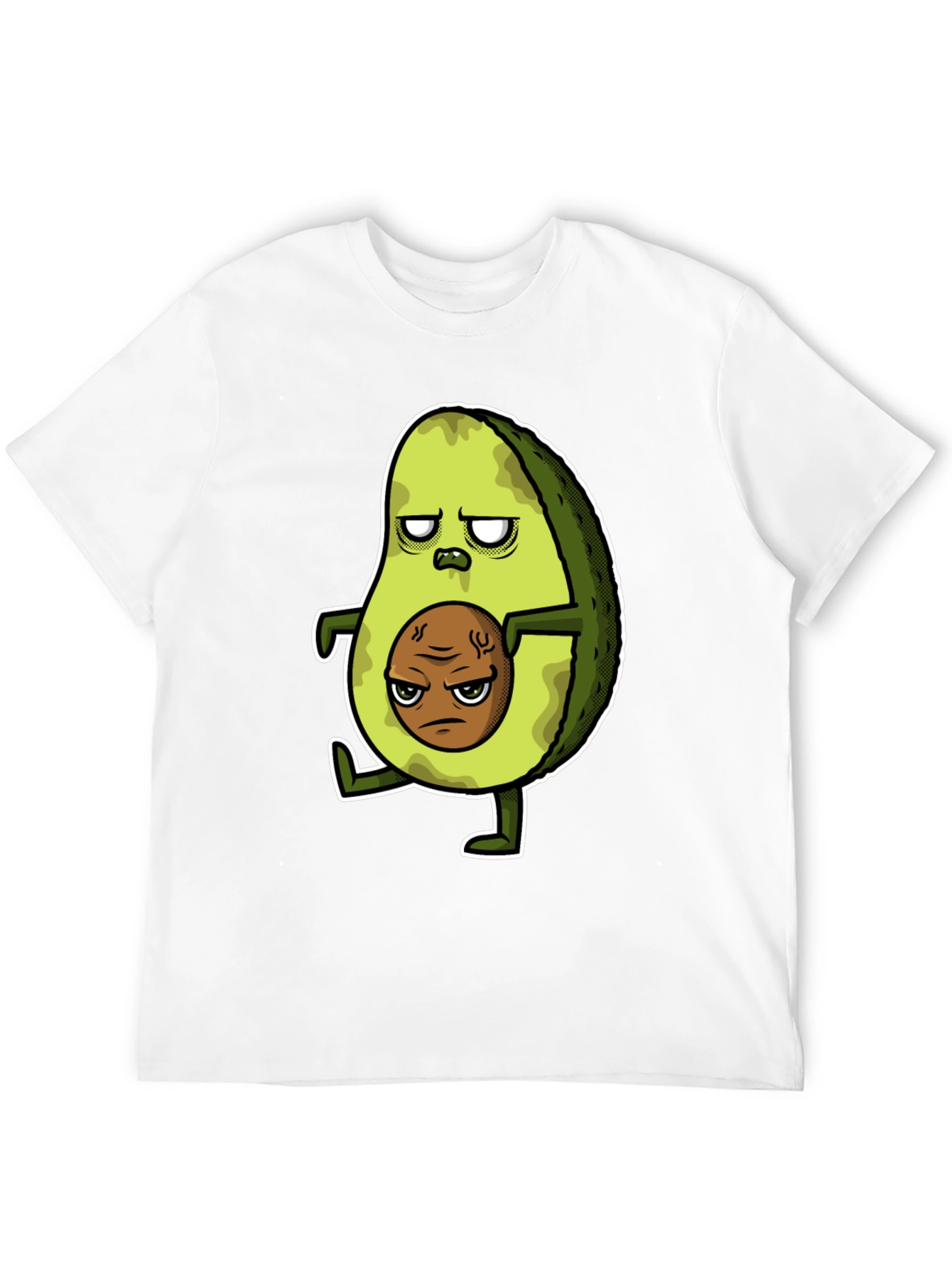 Black Funny Avocado Graphic T-Shirt view 12