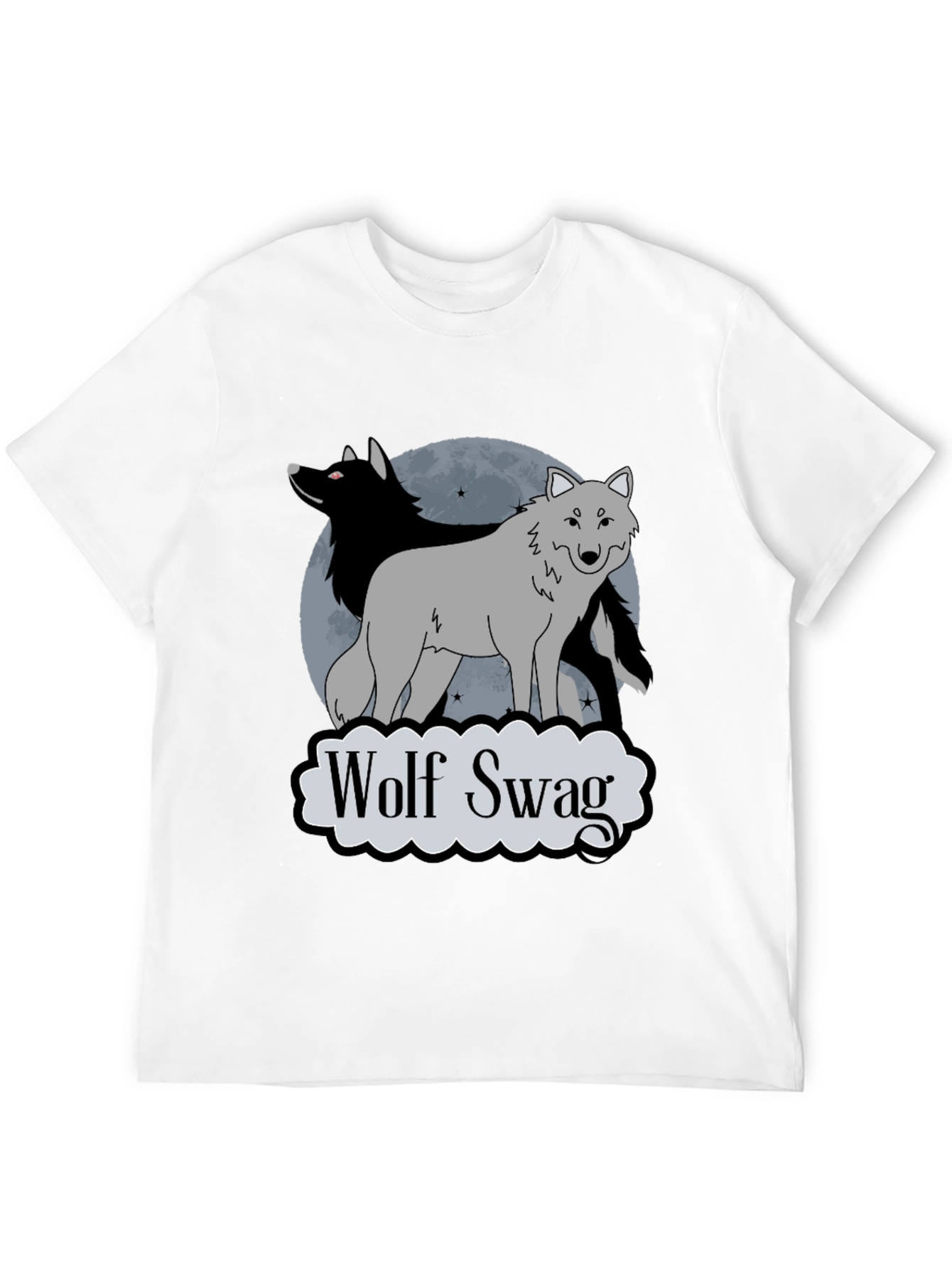 Black Wolf Swag T-Shirt - Graphic Tee view 12