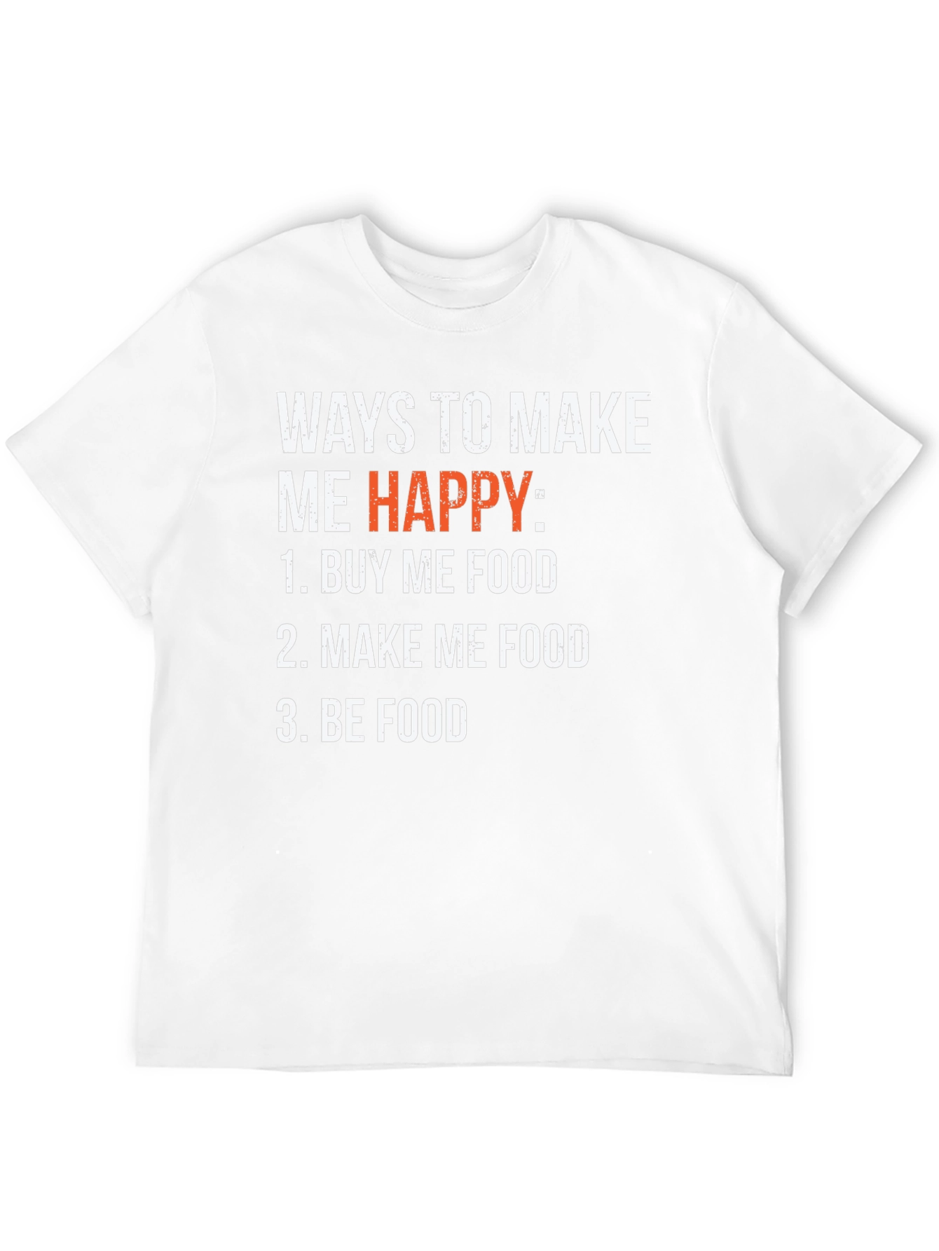 Black Funny Foodie T-Shirt - Ways to Make Me Happy view 12