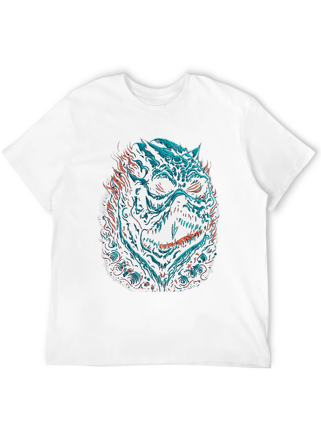 Black Monster Graphic Tee - Black Cotton Blend view 12