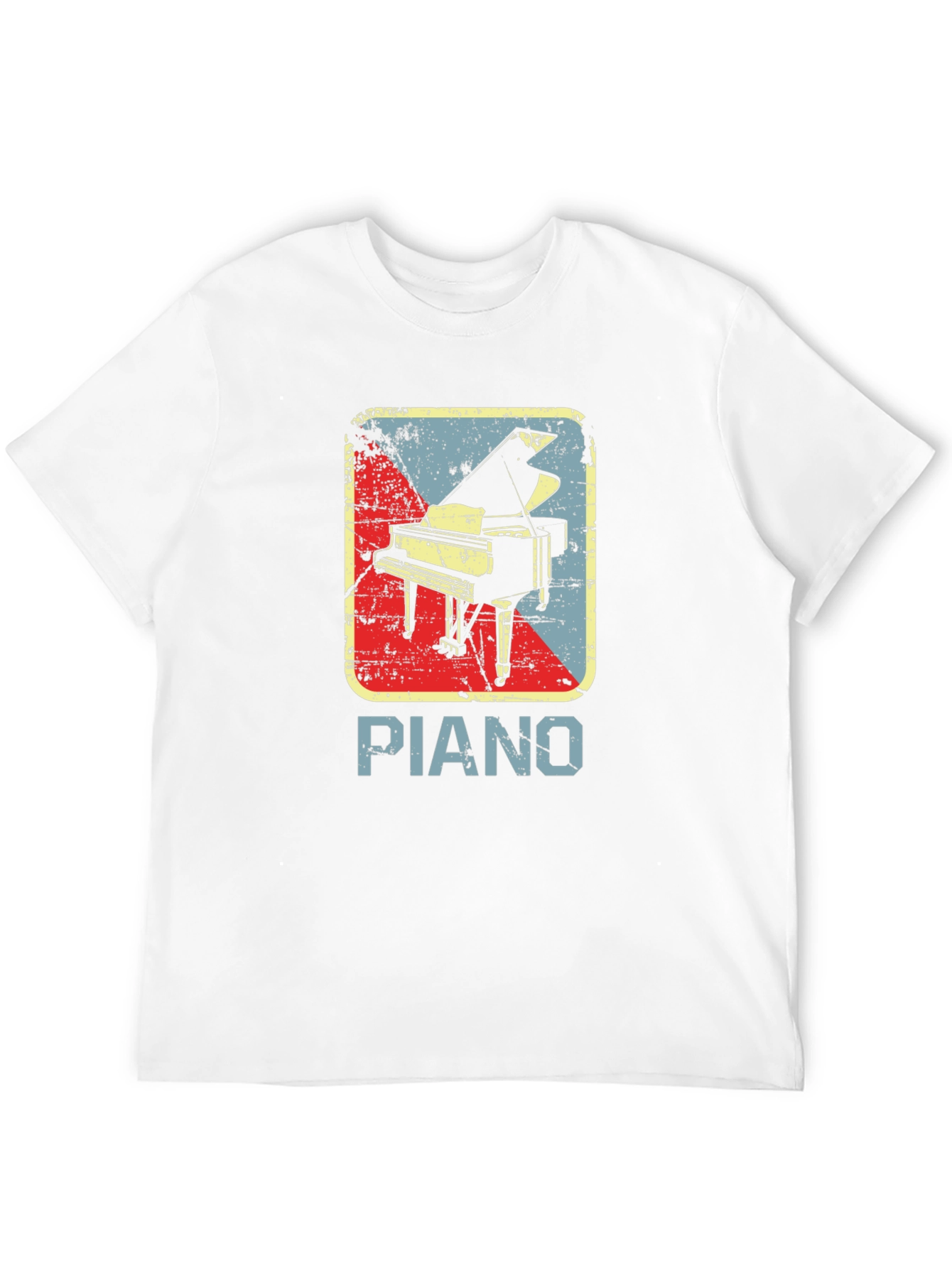 Black Vintage Piano Graphic T-Shirt - Retro Music Lover Tee view 12