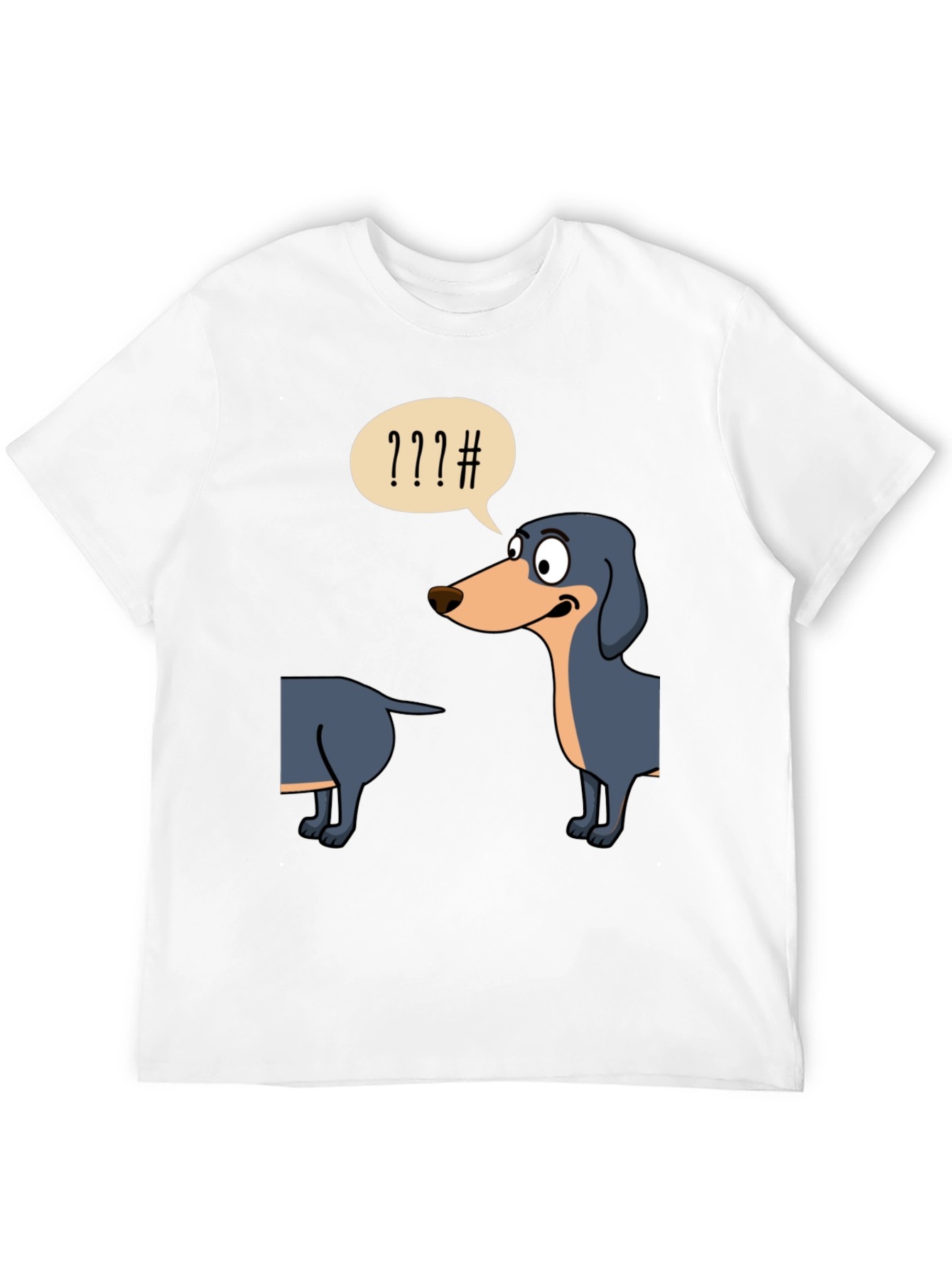 Black Funny Dachshund T-Shirt view 12